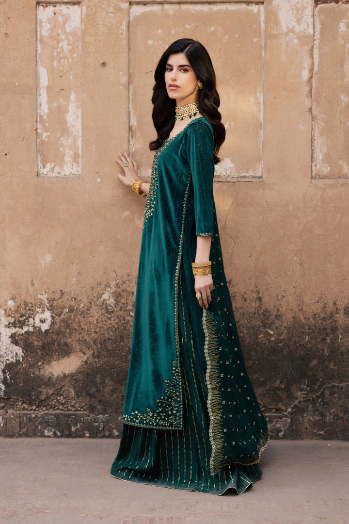  Solesta 3Pc - Velvet Formal Dress BATIKstudio  BATIK   S / Dark Green / Velvet-M / Dark Green / Velvet-L / Dark Green / Velvet