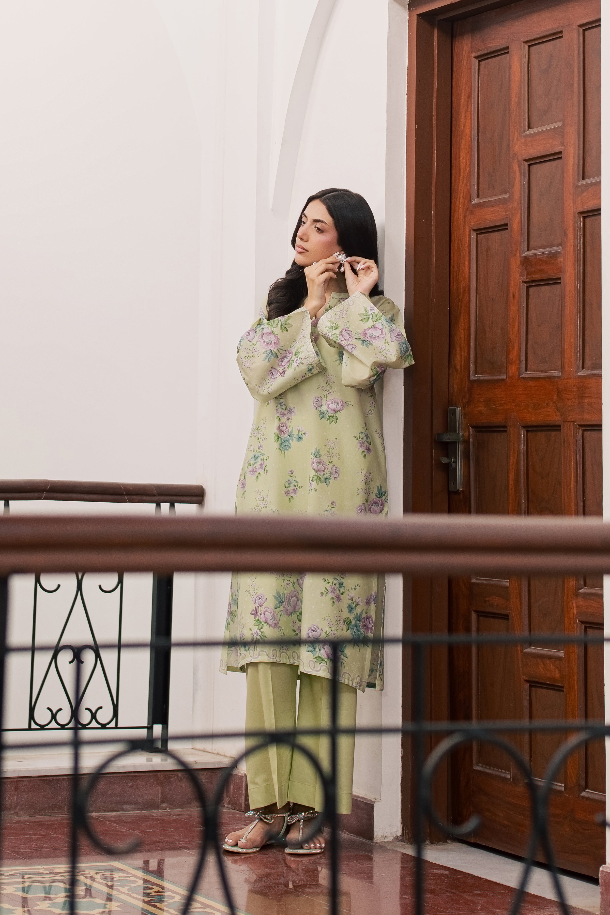  Steffi 2Pc - Printed Lawn Dress BATIKSS26  BATIK   XS / Green / Lawn-S / Green / Lawn-M / Green / Lawn-L / Green / Lawn-XL / Green / Lawn
