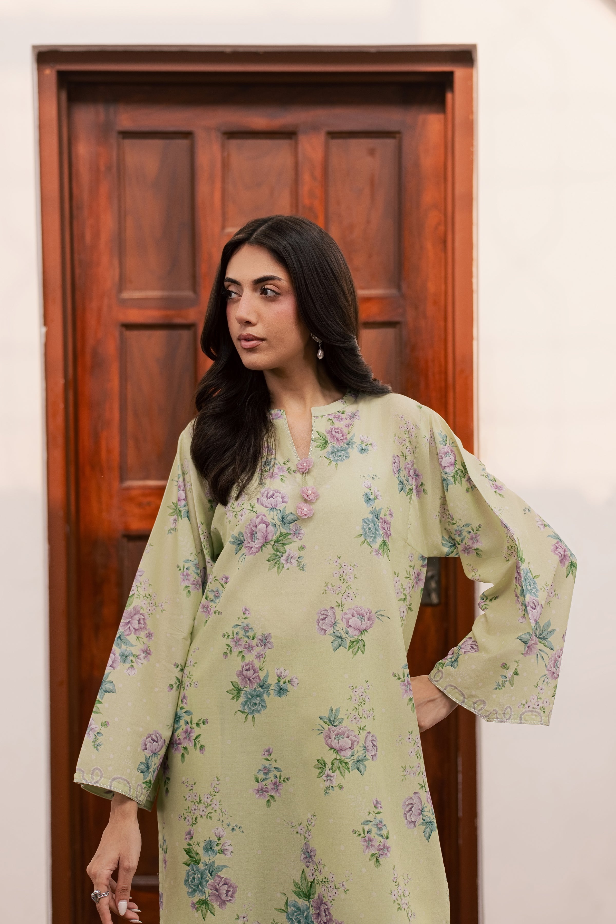  Steffi 2Pc - Printed Lawn Dress BATIKSS26  BATIK   XS / Green / Lawn-S / Green / Lawn-M / Green / Lawn-L / Green / Lawn-XL / Green / Lawn