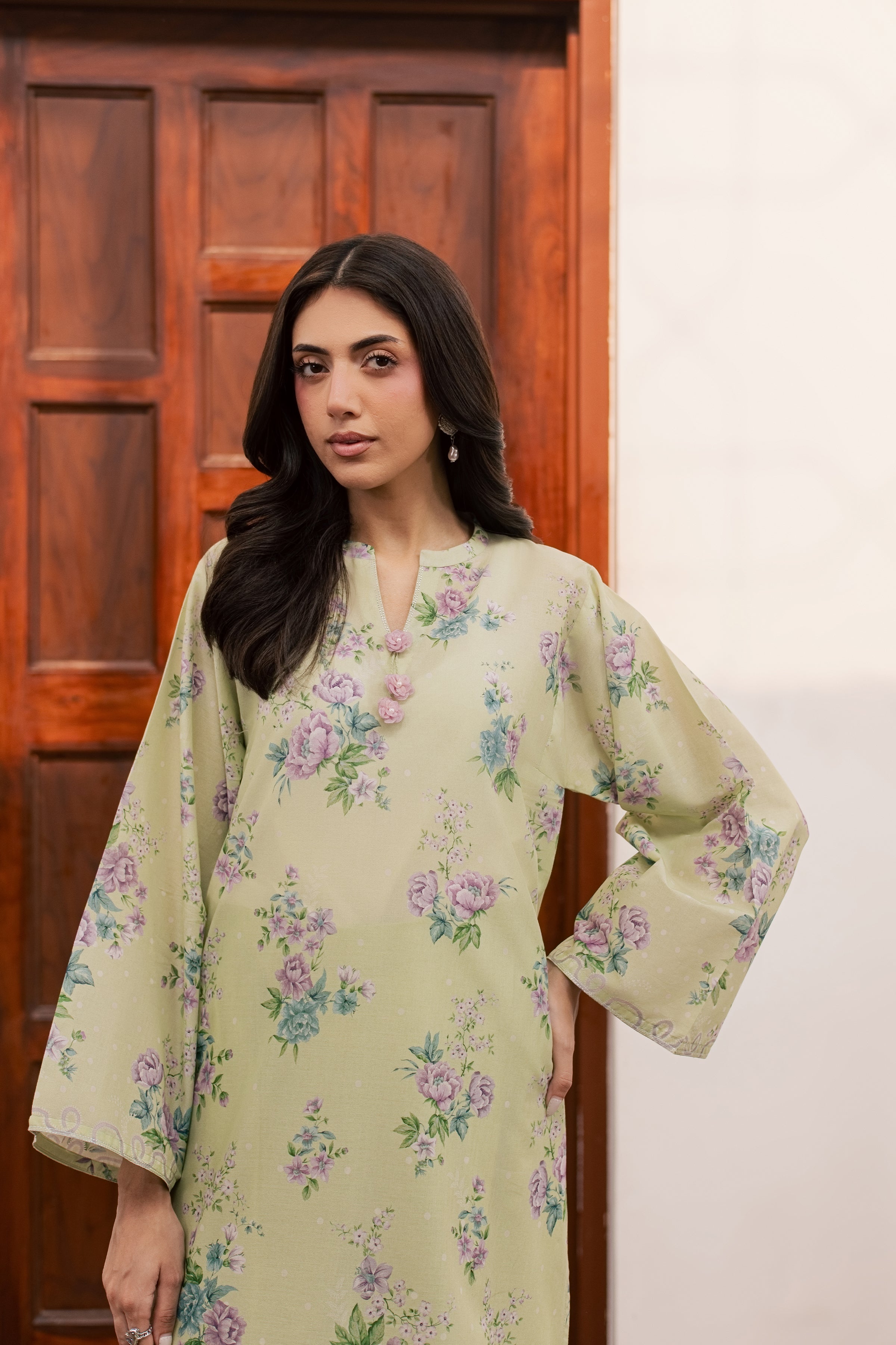  Steffi 2Pc - Printed Lawn Dress BATIKSS26  BATIK   XS / Green / Lawn-S / Green / Lawn-M / Green / Lawn-L / Green / Lawn-XL / Green / Lawn
