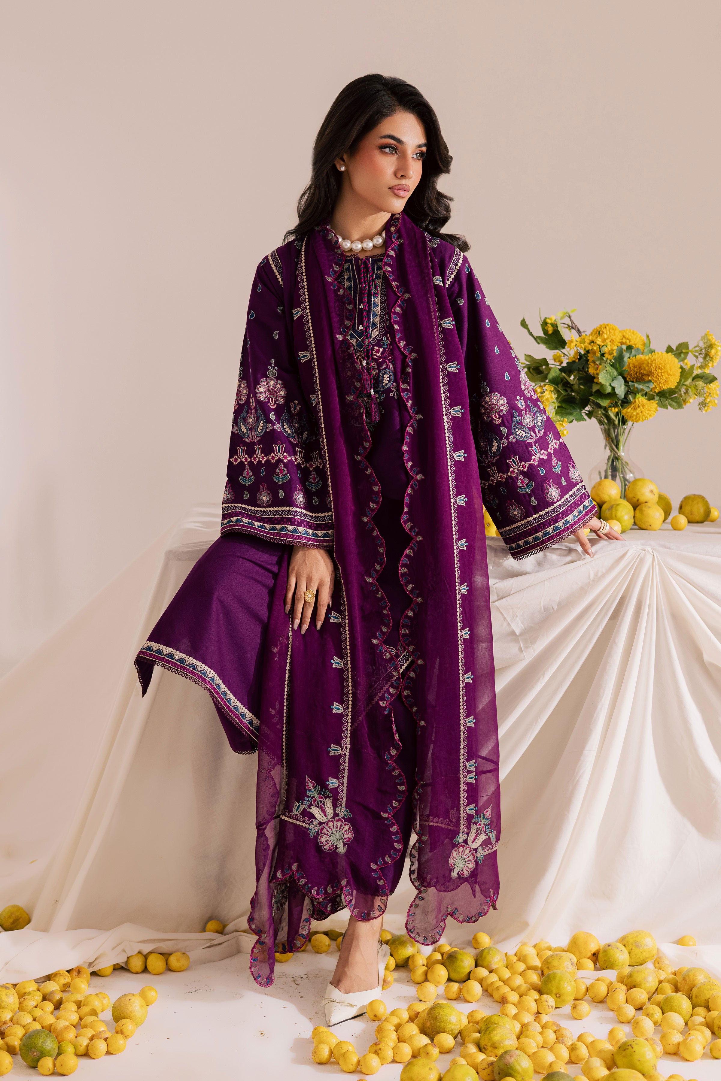  Still Purple 3Pc - Embroidered Khaddar Dress BATIK WINTER PRET 2025  BATIK   XS / Purple / Khaddar-S / Purple / Khaddar-M / Purple / Khaddar-L / Purple / Khaddar-XL / Purple / Khaddar