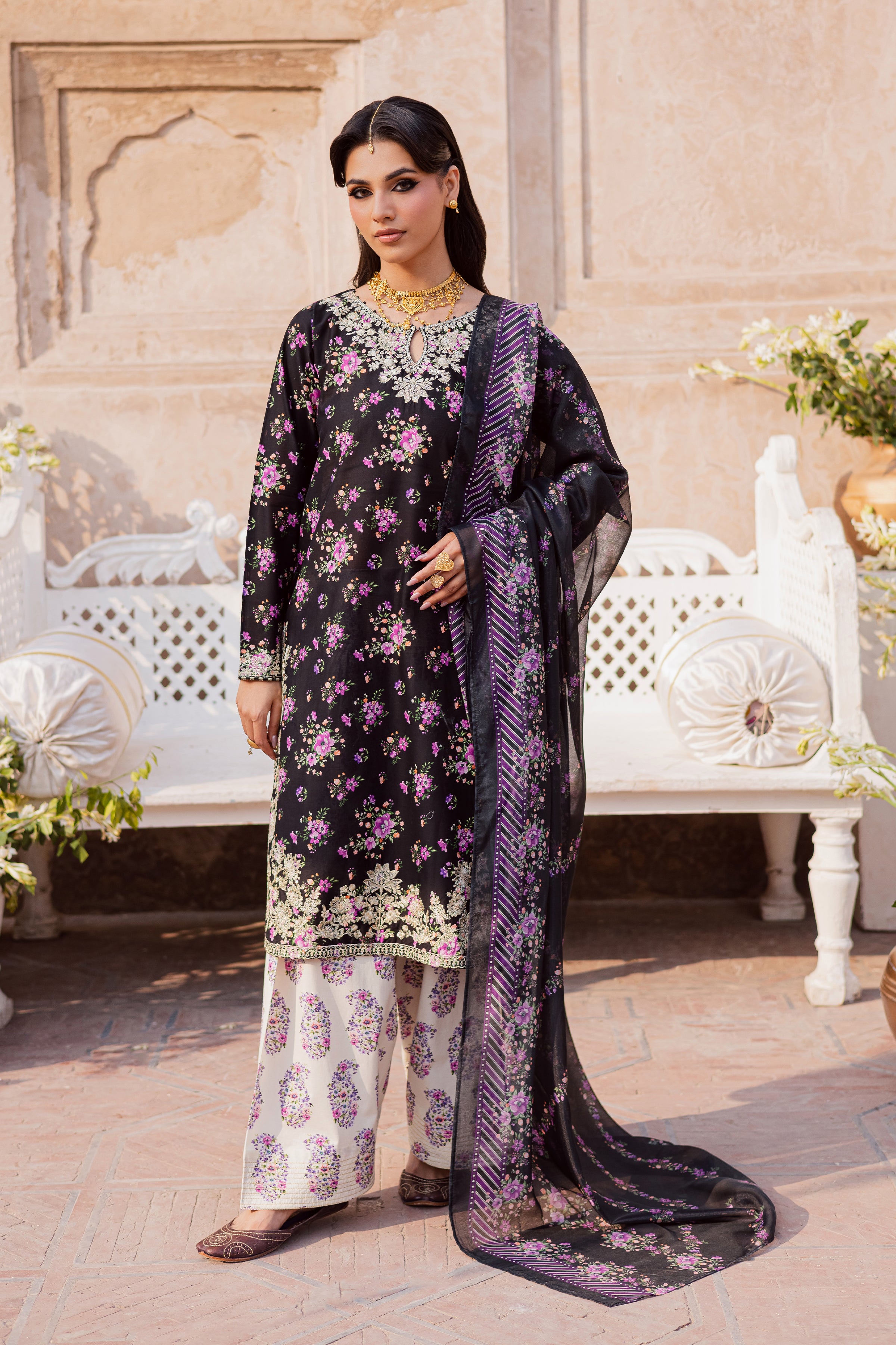  Summer Daze 3Pc - Festive Eid Prints BATIKEID2026  BATIK   XS / Black / Lawn-S / Black / Lawn-M / Black / Lawn-L / Black / Lawn-XL / Black / Lawn