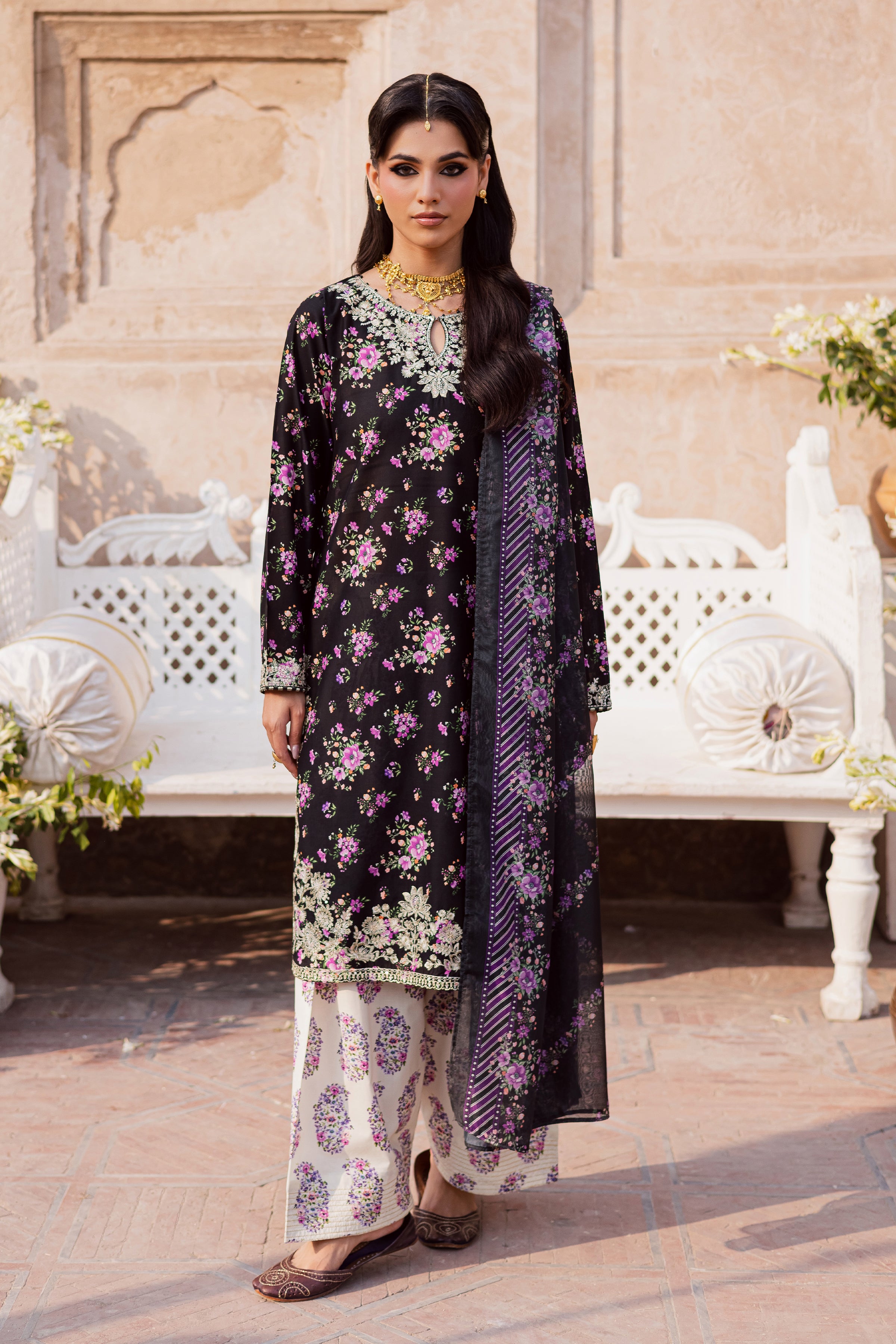 Summer Daze 3Pc - Festive Eid Prints BATIKEID2026  BATIK   XS / Black / Lawn-S / Black / Lawn-M / Black / Lawn-L / Black / Lawn-XL / Black / Lawn
