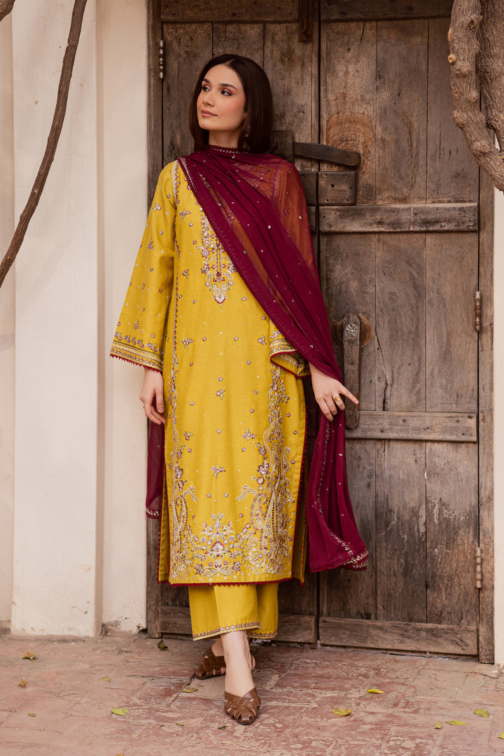  Sun Flower 3Pc - Embroidered Festive Pret BATIK WINTER PRET 2025  BATIK   XS / Lime / Textured Cotton-S / Lime / Textured Cotton-M / Lime / Textured Cotton-L / Lime / Textured Cotton-XL / Lime / Textured Cotton