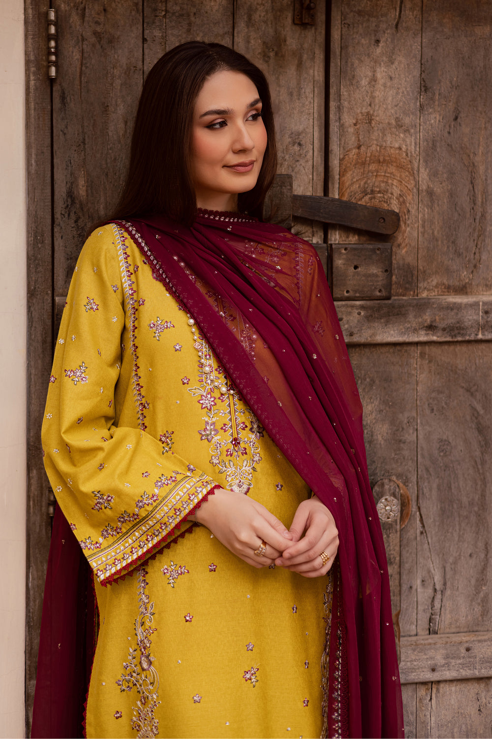  Sun Flower 3Pc - Embroidered Festive Pret BATIK WINTER PRET 2025  BATIK   XS / Lime / Textured Cotton-S / Lime / Textured Cotton-M / Lime / Textured Cotton-L / Lime / Textured Cotton-XL / Lime / Textured Cotton