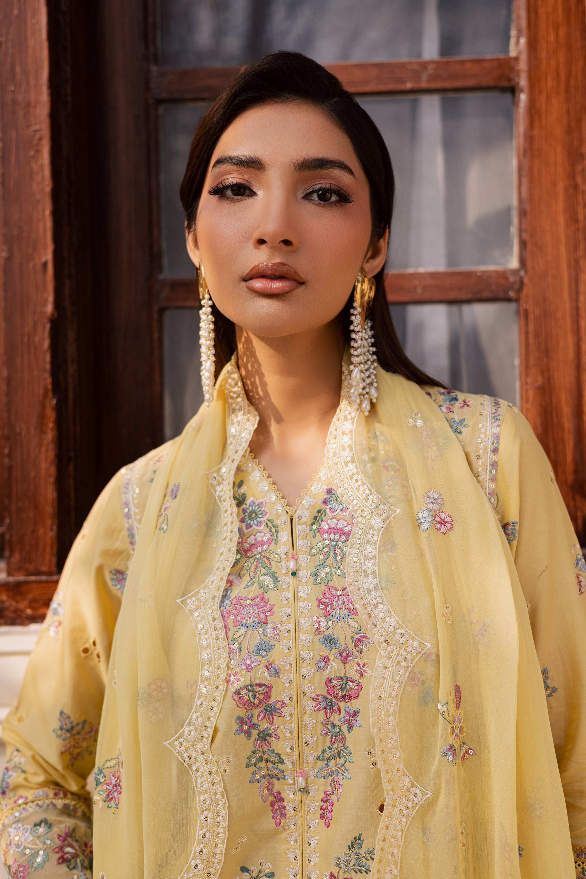  Sundip 3Pc - Festive Embroidered Lawn BATIKEID2026  BATIK   XS / Ochre / Pima Lawn-S / Ochre / Pima Lawn-M / Ochre / Pima Lawn-L / Ochre / Pima Lawn-XL / Ochre / Pima Lawn