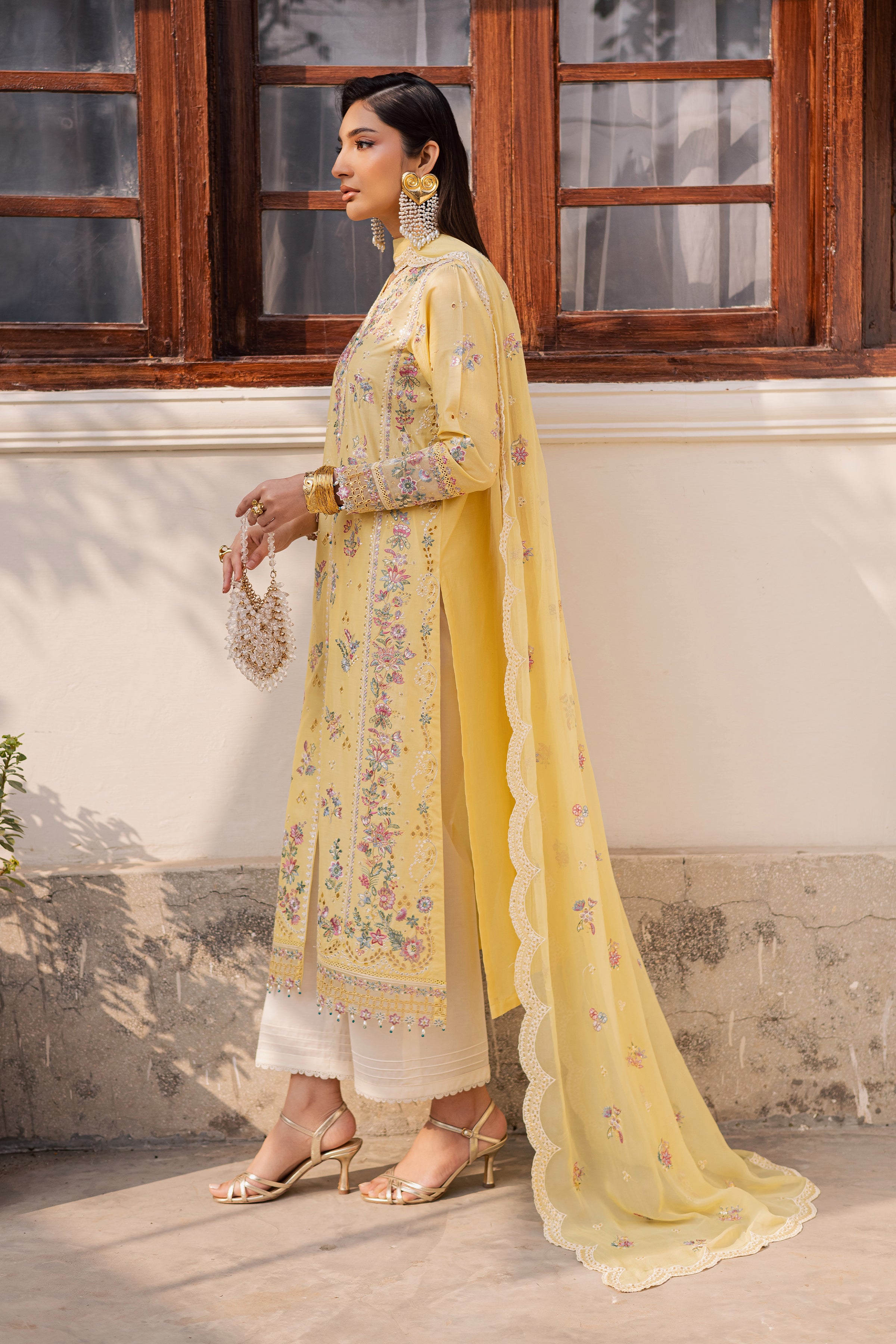  Sundip 3Pc - Festive Embroidered Lawn BATIKEID2026  BATIK   XS / Ochre / Pima Lawn-S / Ochre / Pima Lawn-M / Ochre / Pima Lawn-L / Ochre / Pima Lawn-XL / Ochre / Pima Lawn
