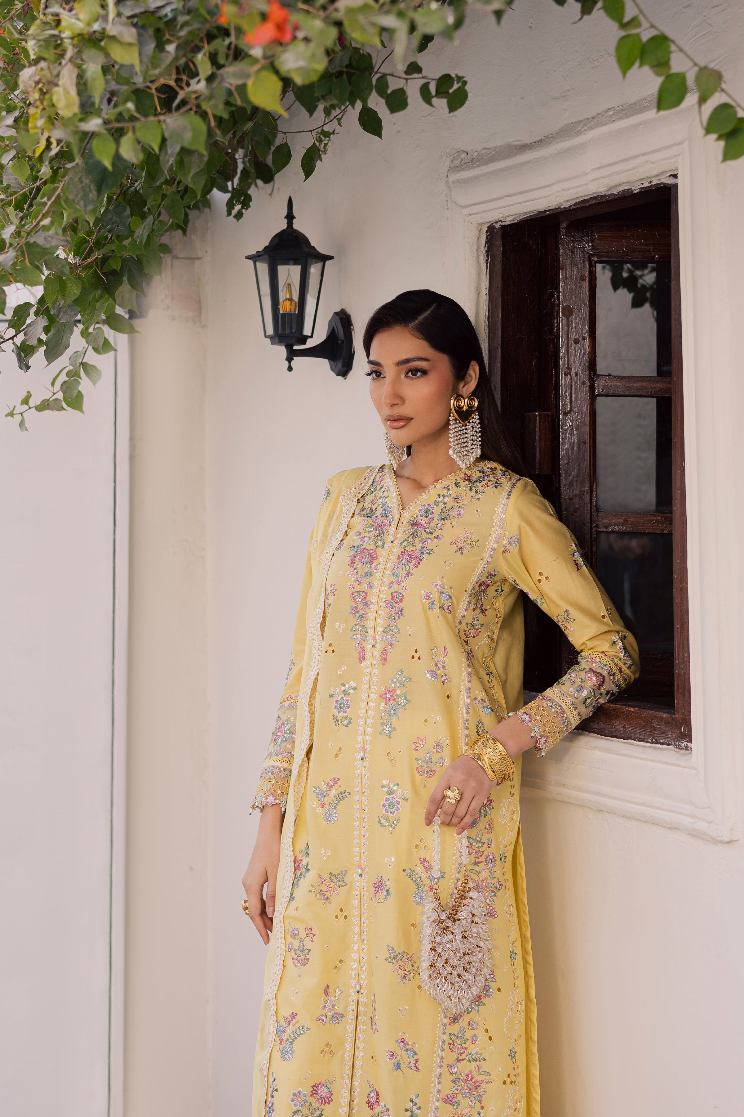  Sundip 3Pc - Festive Embroidered Lawn BATIKEID2026  BATIK   XS / Ochre / Pima Lawn-S / Ochre / Pima Lawn-M / Ochre / Pima Lawn-L / Ochre / Pima Lawn-XL / Ochre / Pima Lawn