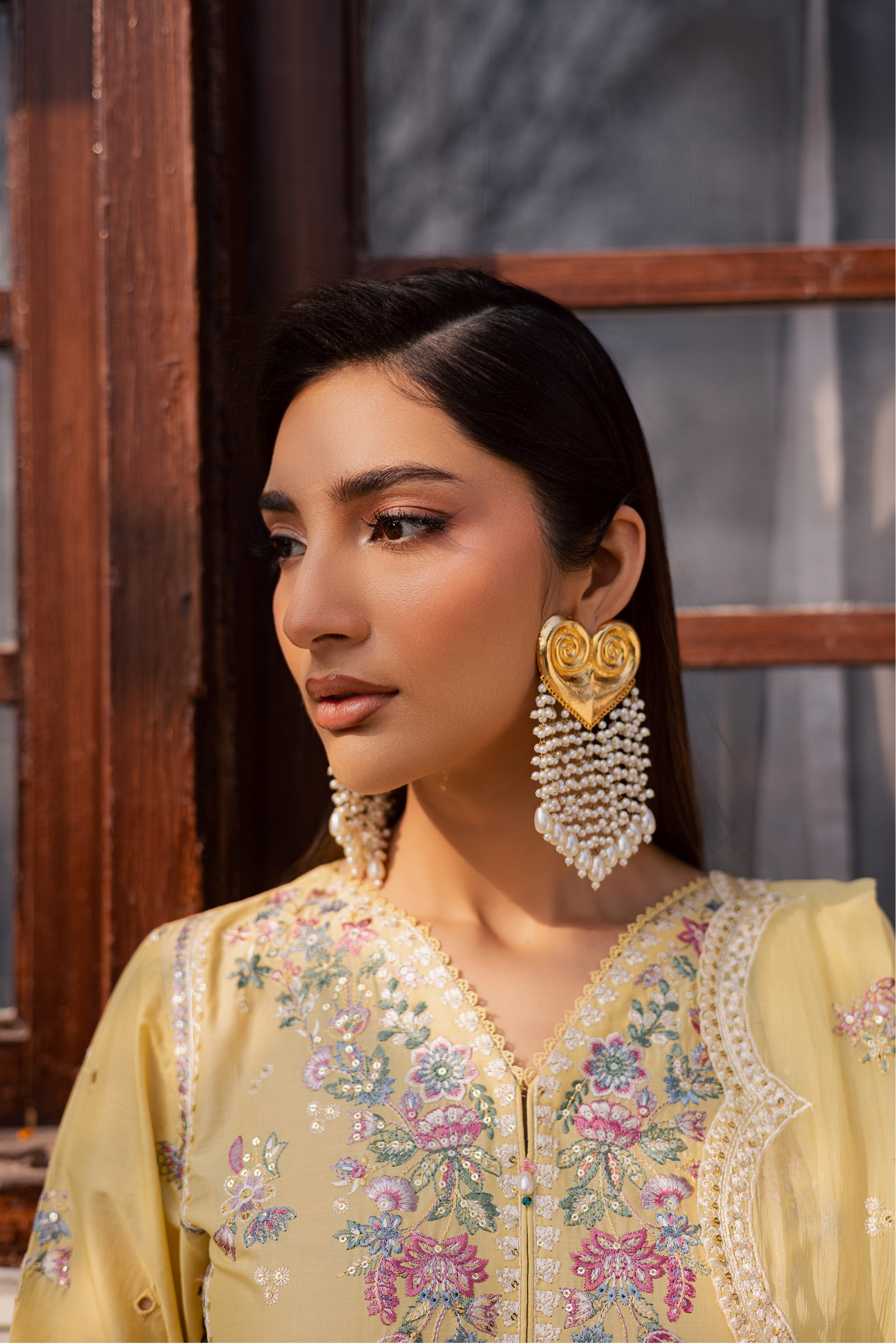  Sundip 3Pc - Festive Embroidered Lawn BATIKEID2026  BATIK   XS / Ochre / Pima Lawn-S / Ochre / Pima Lawn-M / Ochre / Pima Lawn-L / Ochre / Pima Lawn-XL / Ochre / Pima Lawn