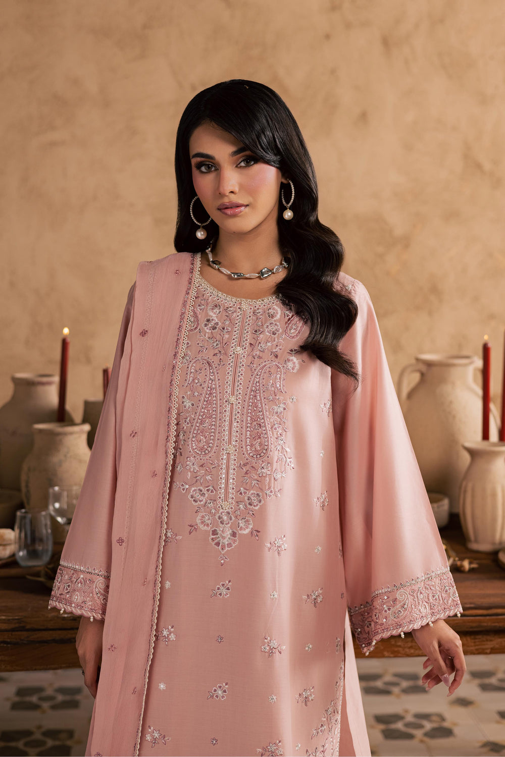  Taffy Aria 3Pc - Embroidered Festive Pret BATIKSS26  BATIK   XS / Candy Pink / Pima Lawn-S / Candy Pink / Pima Lawn-M / Candy Pink / Pima Lawn-L / Candy Pink / Pima Lawn-XL / Candy Pink / Pima Lawn