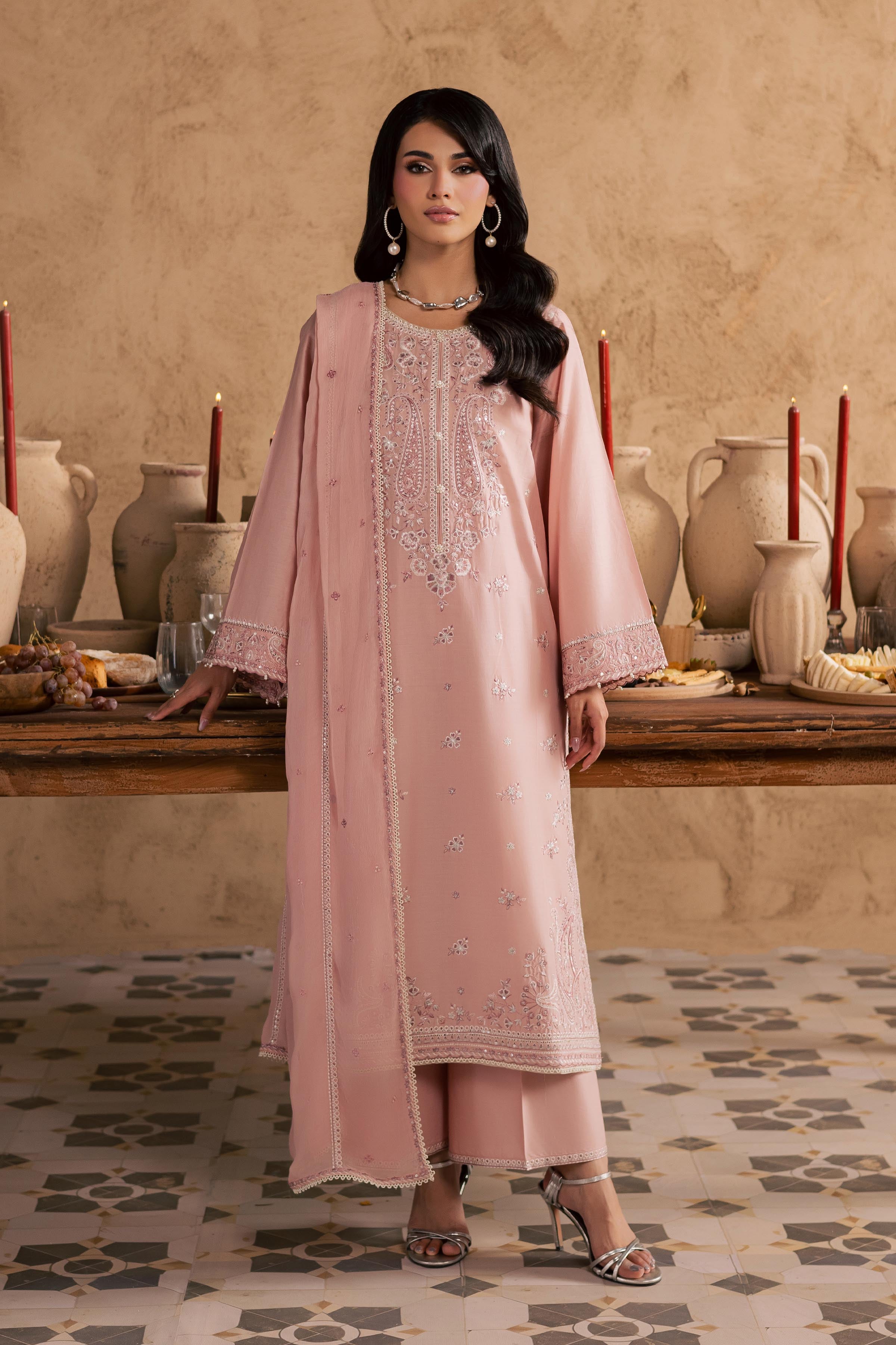  Taffy Aria 3Pc - Embroidered Festive Pret BATIKSS26  BATIK   XS / Candy Pink / Pima Lawn-S / Candy Pink / Pima Lawn-M / Candy Pink / Pima Lawn-L / Candy Pink / Pima Lawn-XL / Candy Pink / Pima Lawn