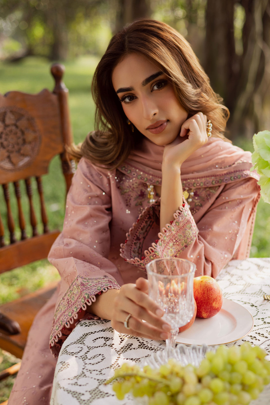  Taffy Pie 3Pc - Embroidered Khaddar Dress BATIK WINTER PRET 2025  BATIK   XS / Taffy Pink / Khaddar-S / Taffy Pink / Khaddar-M / Taffy Pink / Khaddar-L / Taffy Pink / Khaddar-XL / Taffy Pink / Khaddar