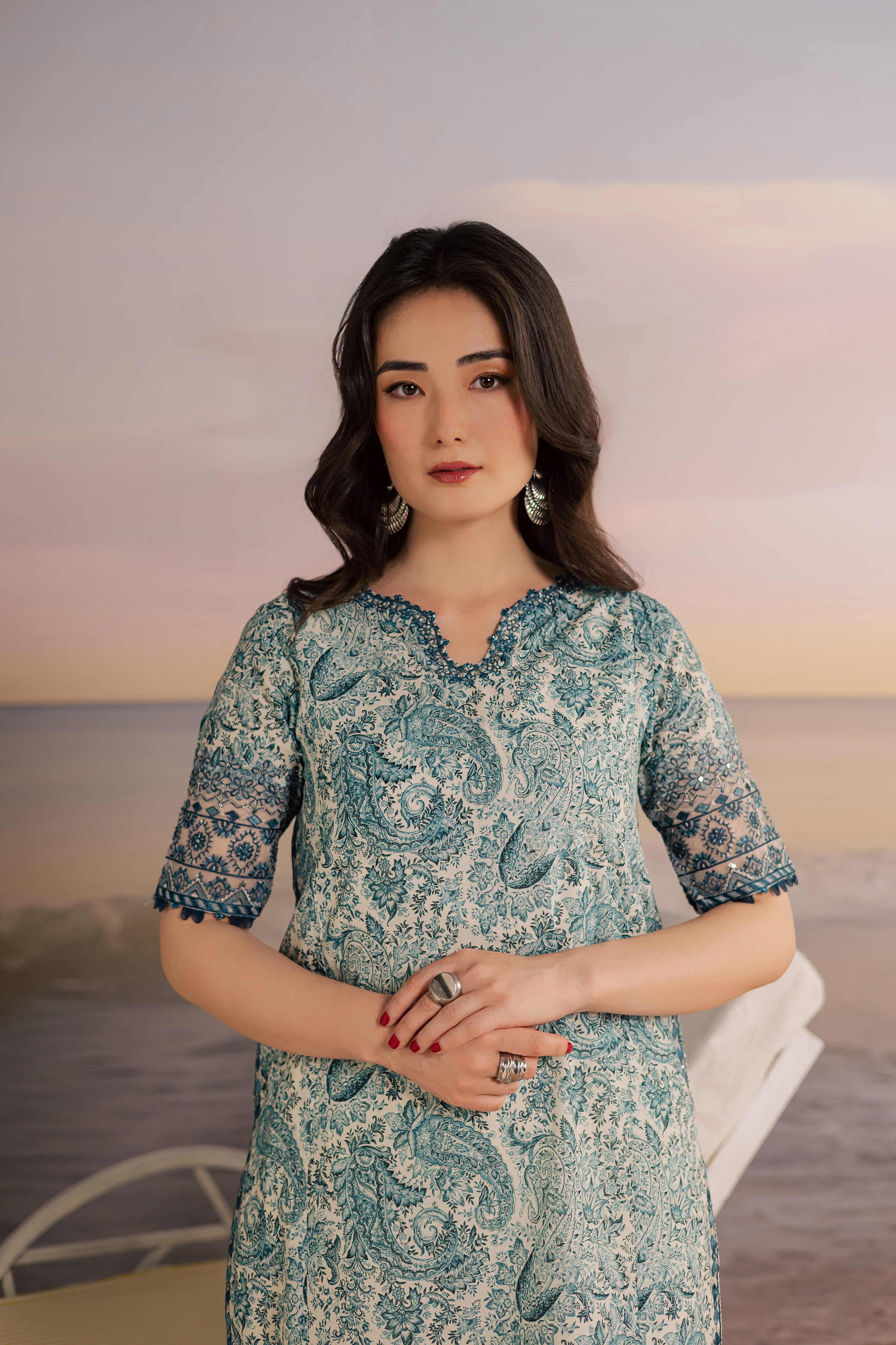  Tani 2Pc - Printed Lawn Dress BATIKSS26  BATIK   XS / Off White / Lawn-S / Off White / Lawn-M / Off White / Lawn-L / Off White / Lawn-XL / Off White / Lawn