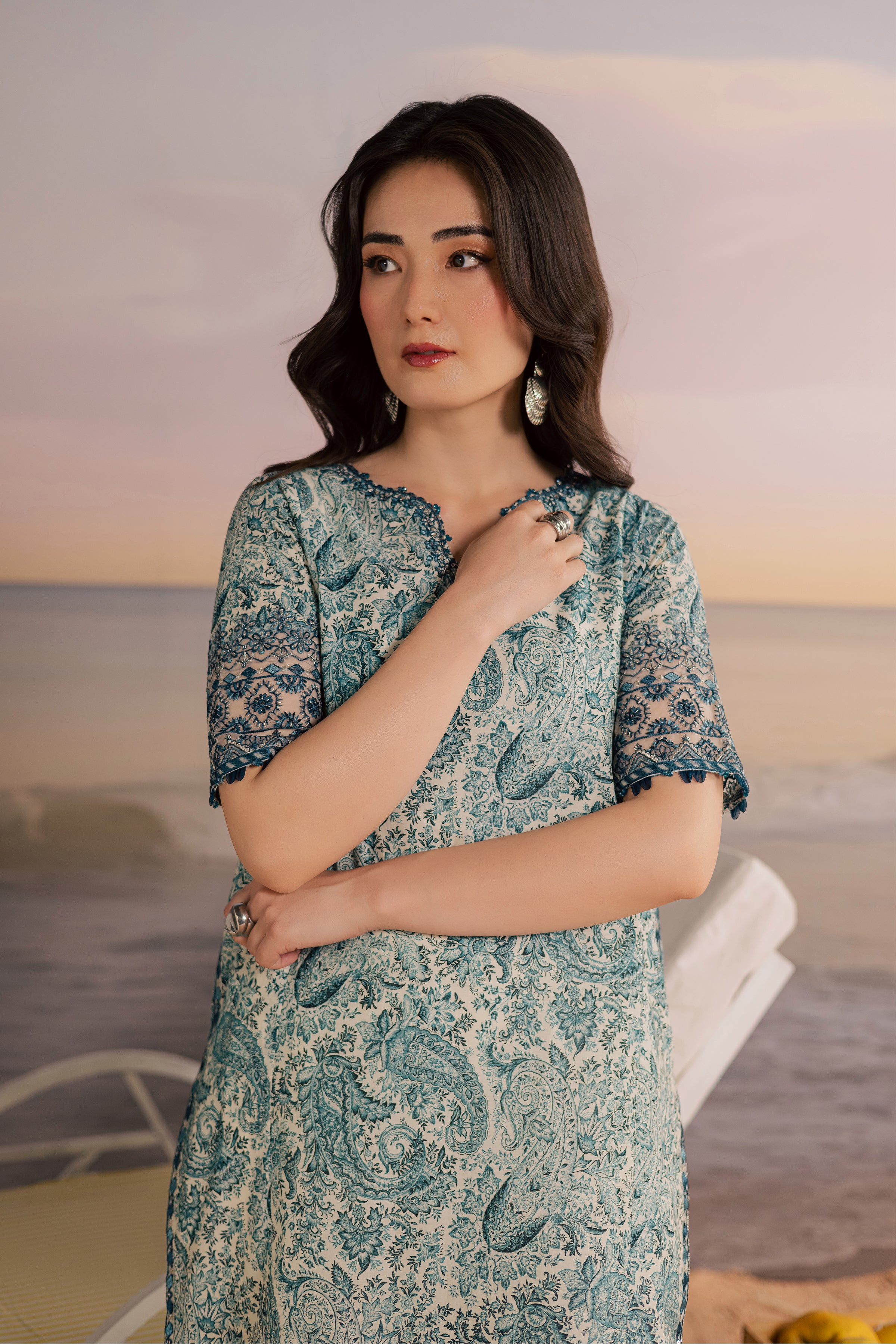  Tani 2Pc - Printed Lawn Dress BATIKSS26  BATIK   XS / Off White / Lawn-S / Off White / Lawn-M / Off White / Lawn-L / Off White / Lawn-XL / Off White / Lawn