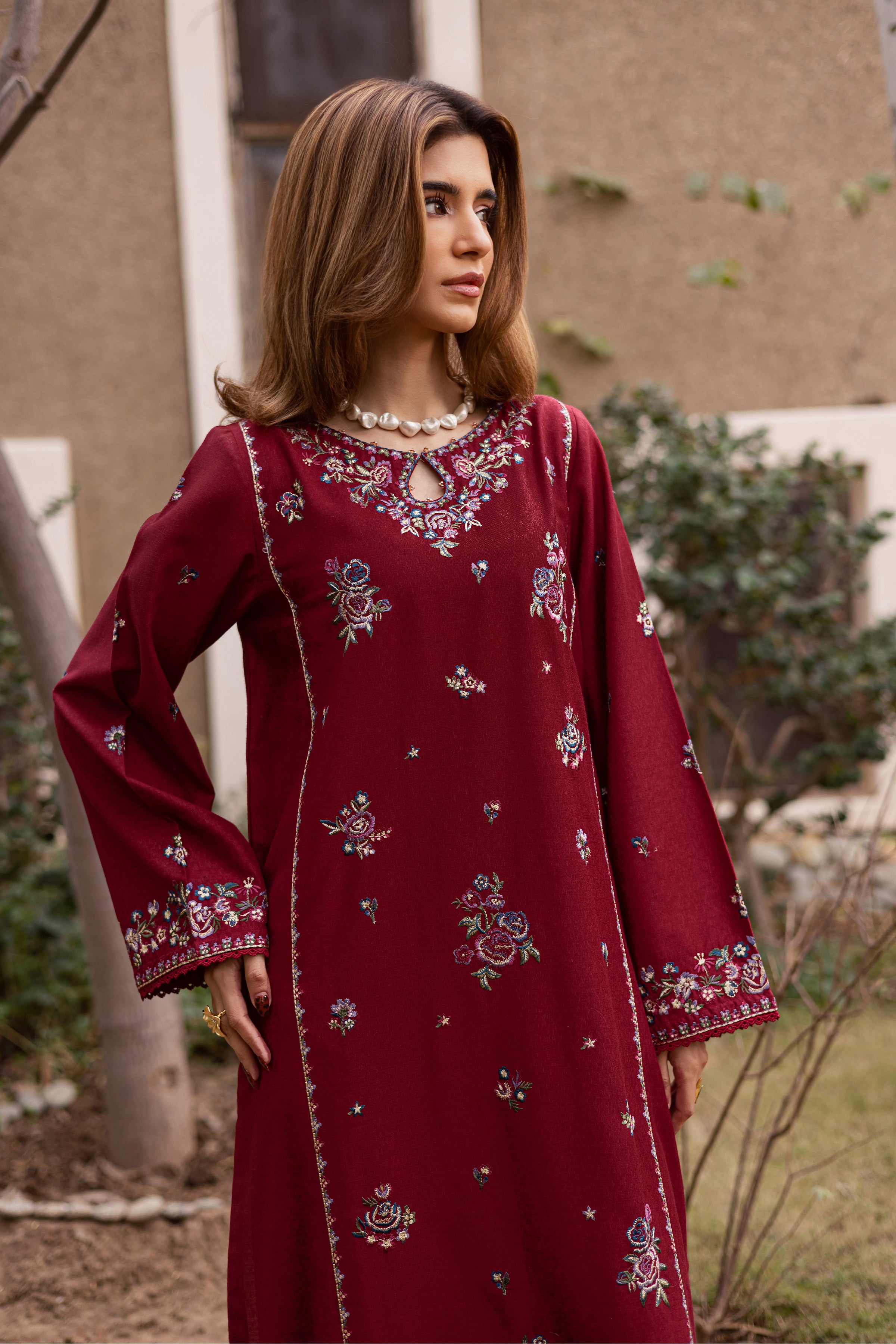  Thousand Island 2Pc - Embroidered Festive Pret BATIK WINTER PRET 2025  BATIK   XS / Red / Textured Cotton-S / Red / Textured Cotton-M / Red / Textured Cotton-L / Red / Textured Cotton-XL / Red / Textured Cotton