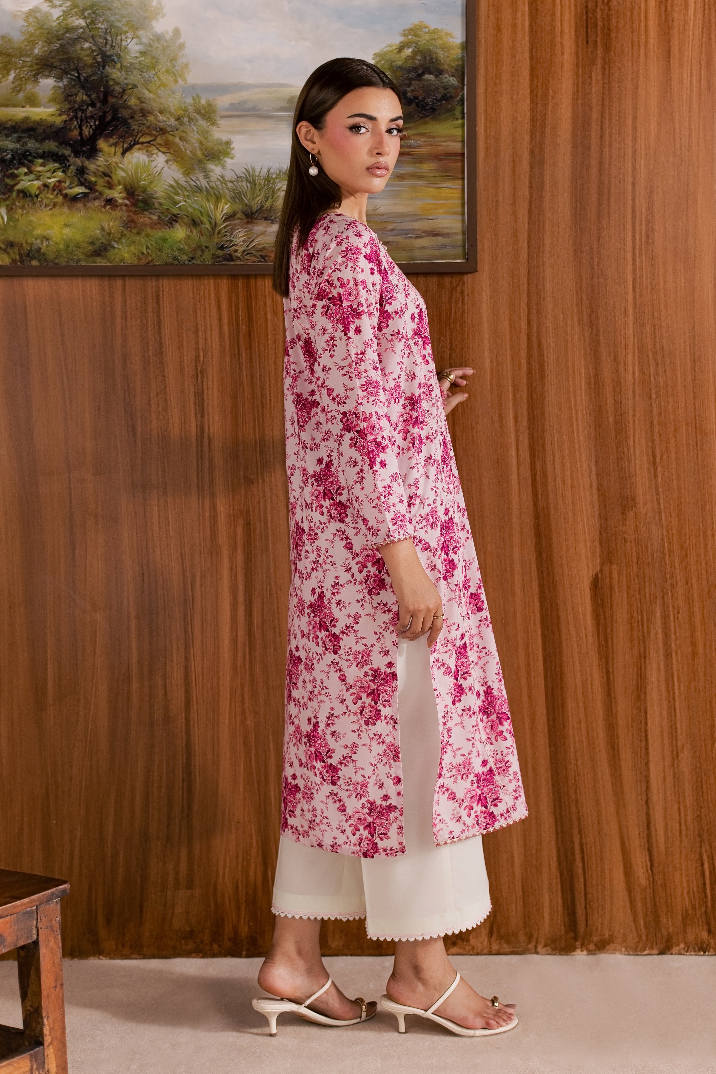  Tina 2Pc - Printed Lawn Dress BATIKSS26  BATIK   XS / Pink / Lawn-S / Pink / Lawn-M / Pink / Lawn-L / Pink / Lawn-XL / Pink / Lawn