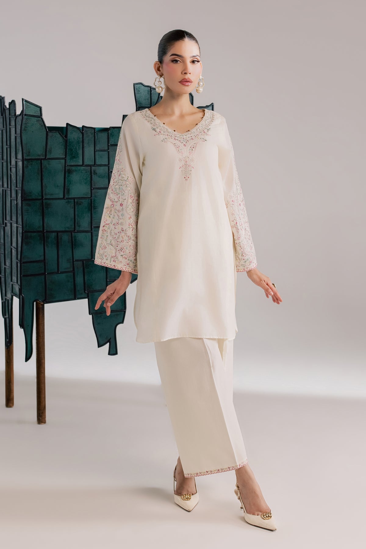  Tiva 2Pc - Luxury Embroidered Lawn BATIKSS26  BATIK   XS / Eggnog / Pima Lawn-S / Eggnog / Pima Lawn-M / Eggnog / Pima Lawn-L / Eggnog / Pima Lawn-XL / Eggnog / Pima Lawn
