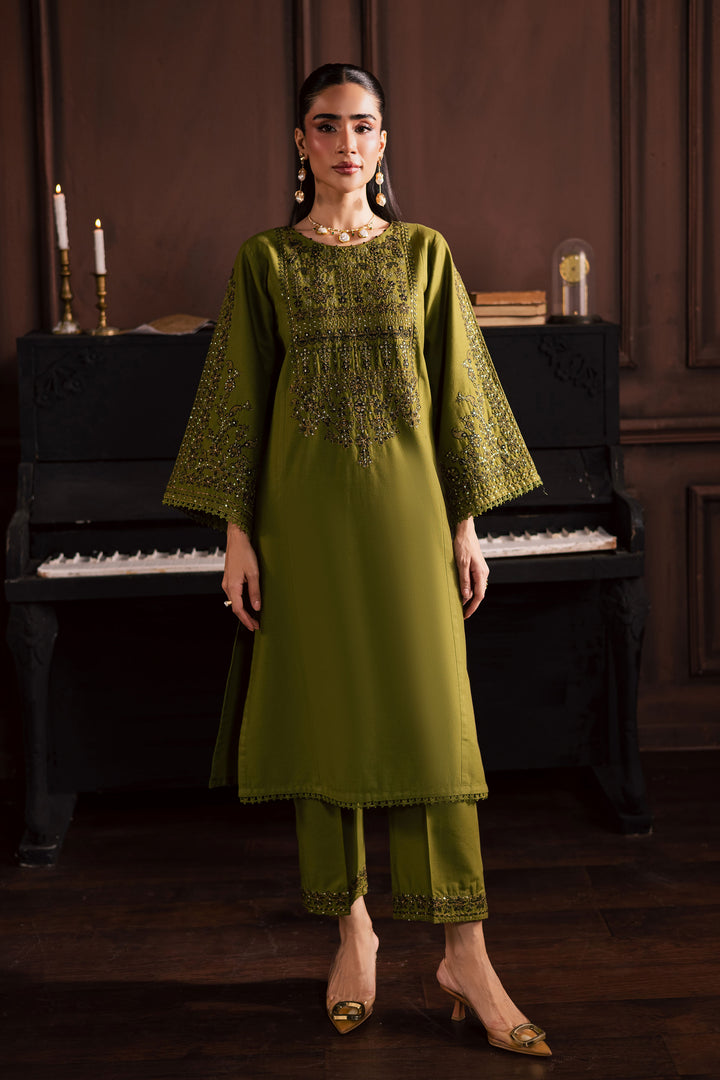  Topaz 2Pc - Embroidered Khaddar Dress BATIK WINTER PRET 2025  BATIK   XS / Fern Green / Khaddar-S / Fern Green / Khaddar-M / Fern Green / Khaddar-L / Fern Green / Khaddar-XL / Fern Green / Khaddar