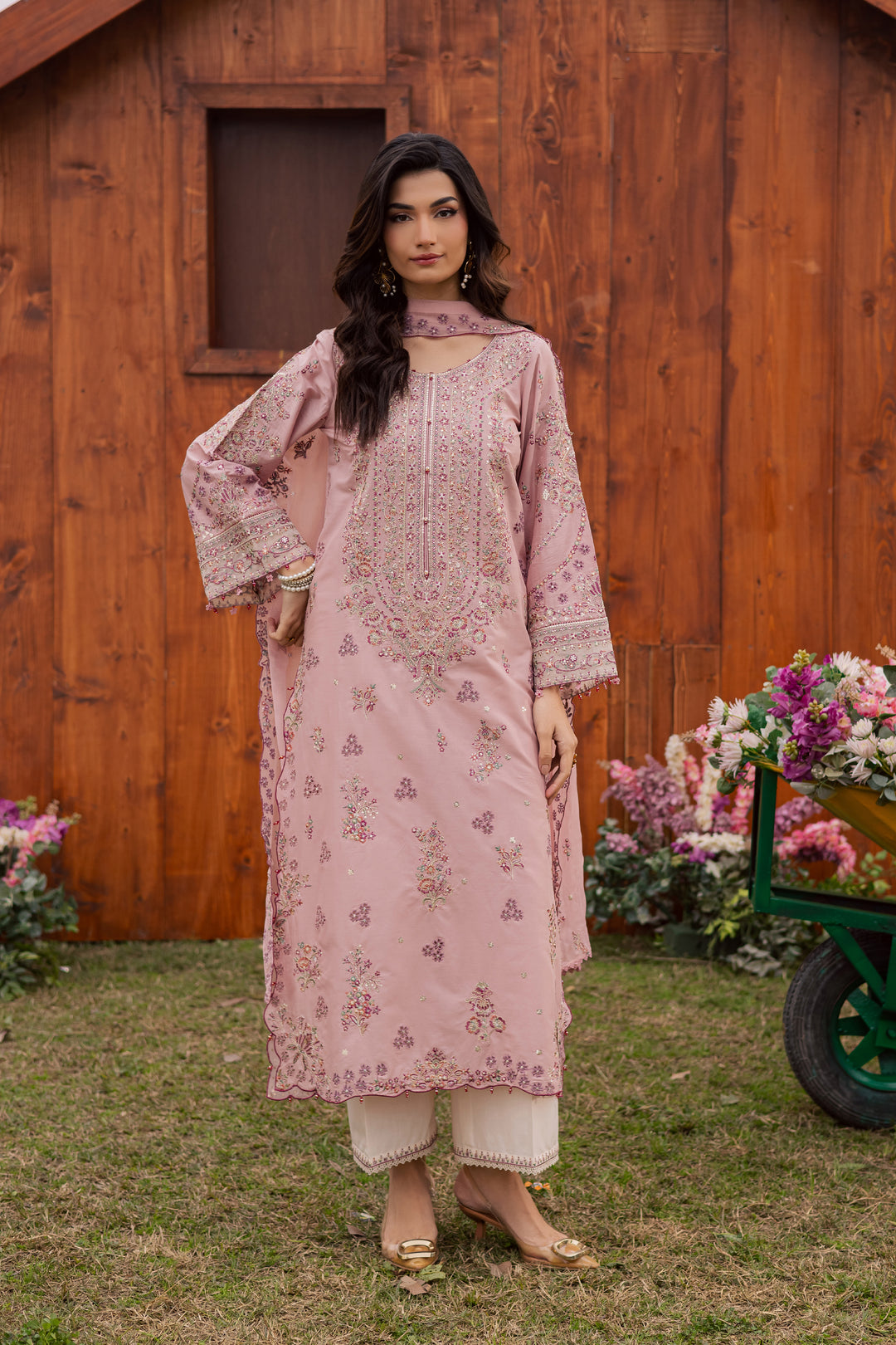  Toska 3Pc - Festive Embroidered Lawn BATIKEID2026  BATIK   XS / Taffy Pink / Pima Lawn-S / Taffy Pink / Pima Lawn-M / Taffy Pink / Pima Lawn-L / Taffy Pink / Pima Lawn-XL / Taffy Pink / Pima Lawn
