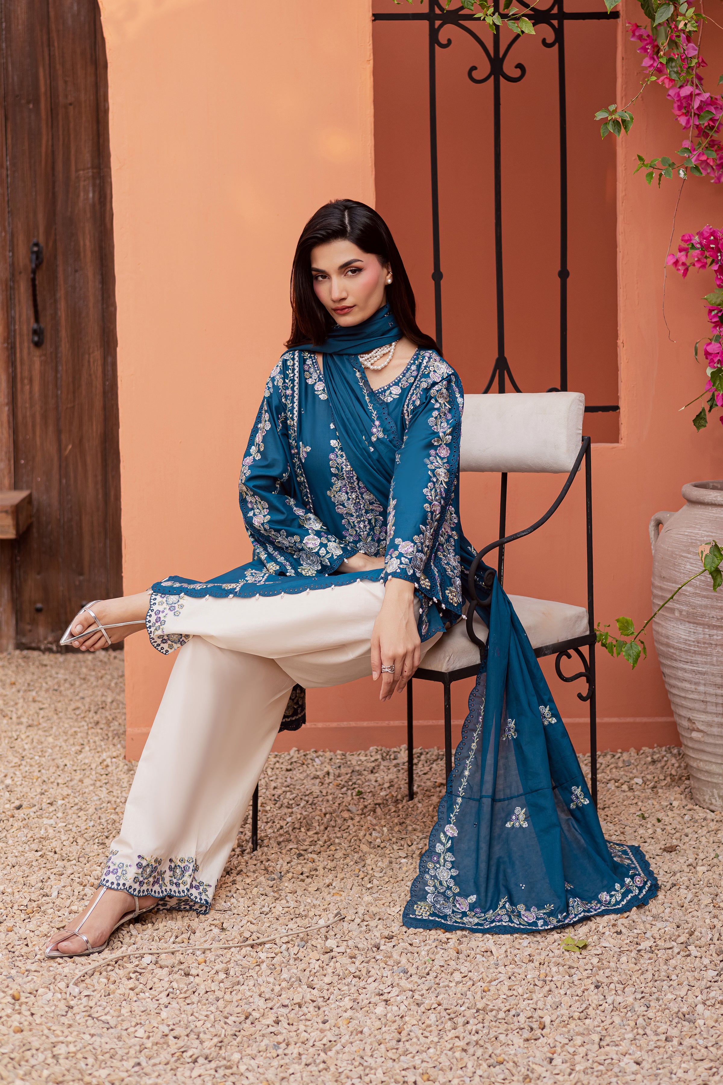  Twilight Bloom 3Pc - Festive Embroidered Lawn BATIKEID2026  BATIK   XS / Moroccan Blue / Pima Lawn-S / Moroccan Blue / Pima Lawn-M / Moroccan Blue / Pima Lawn-L / Moroccan Blue / Pima Lawn-XL / Moroccan Blue / Pima Lawn