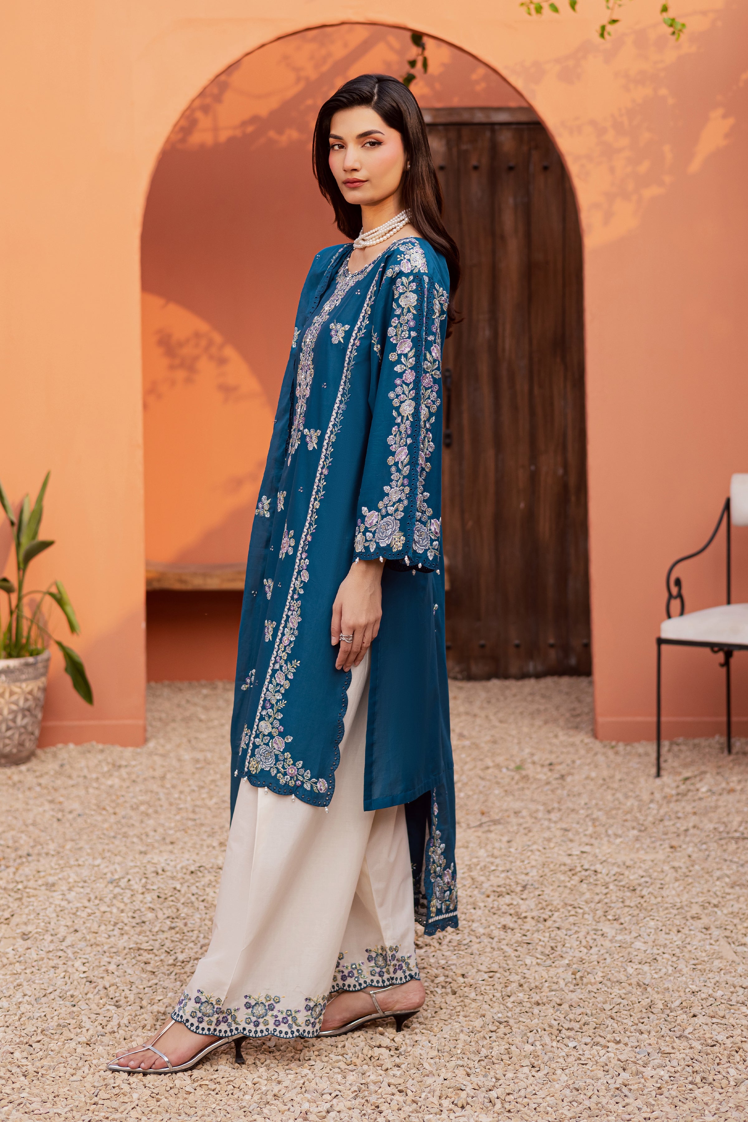  Twilight Bloom 3Pc - Festive Embroidered Lawn BATIKEID2026  BATIK   XS / Moroccan Blue / Pima Lawn-S / Moroccan Blue / Pima Lawn-M / Moroccan Blue / Pima Lawn-L / Moroccan Blue / Pima Lawn-XL / Moroccan Blue / Pima Lawn