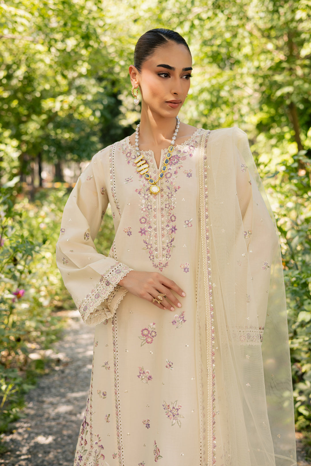  Vanilla 3Pc - Festive Embroidered Lawn BATIKSS26  BATIK   XS / Beige / Pima Lawn-S / Beige / Pima Lawn-M / Beige / Pima Lawn-L / Beige / Pima Lawn-XL / Beige / Pima Lawn