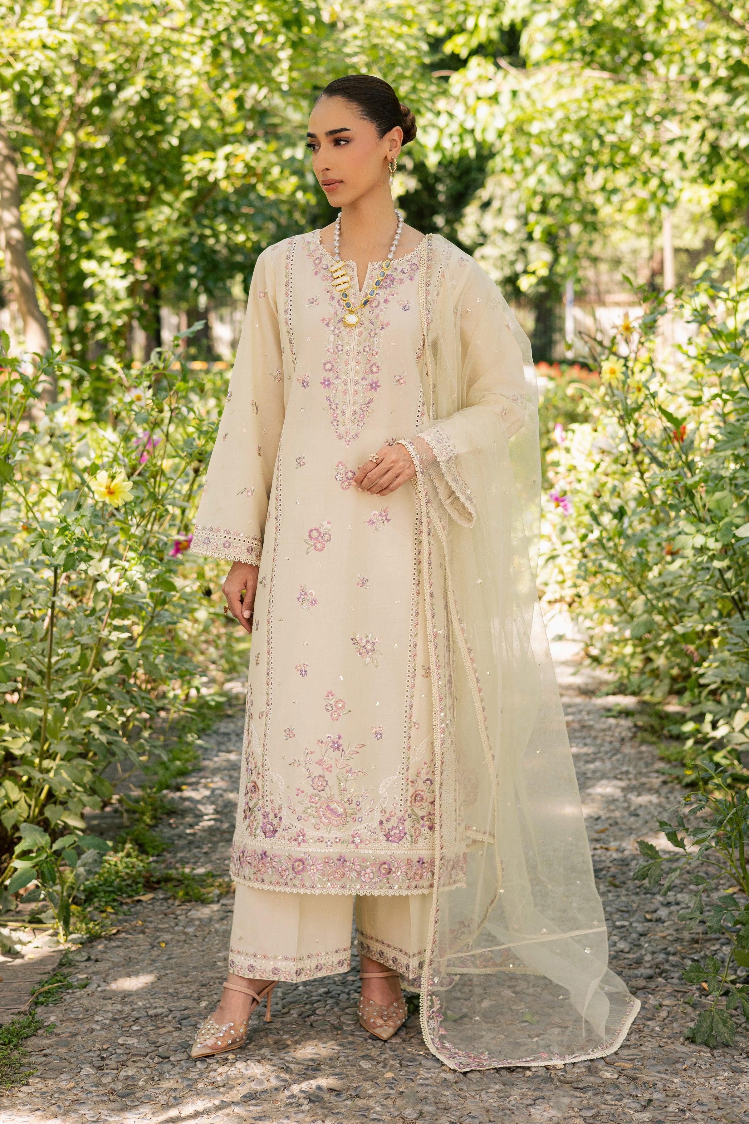  Vanilla 3Pc - Festive Embroidered Lawn BATIKSS26  BATIK   XS / Beige / Pima Lawn-S / Beige / Pima Lawn-M / Beige / Pima Lawn-L / Beige / Pima Lawn-XL / Beige / Pima Lawn