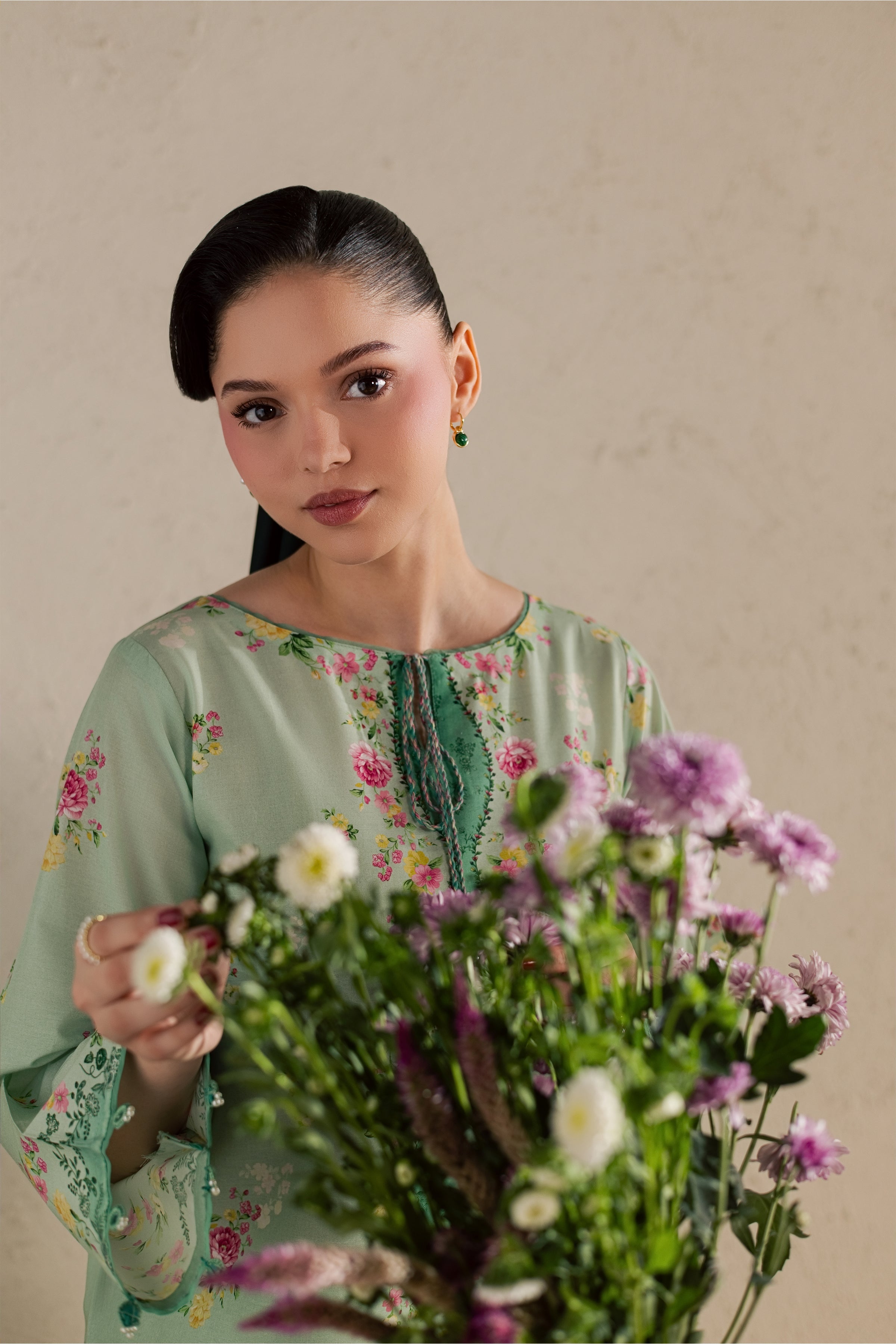  Wally 2Pc - Printed Lawn Dress BATIKSS26  BATIK   XS / Green / Lawn-S / Green / Lawn-M / Green / Lawn-L / Green / Lawn-XL / Green / Lawn