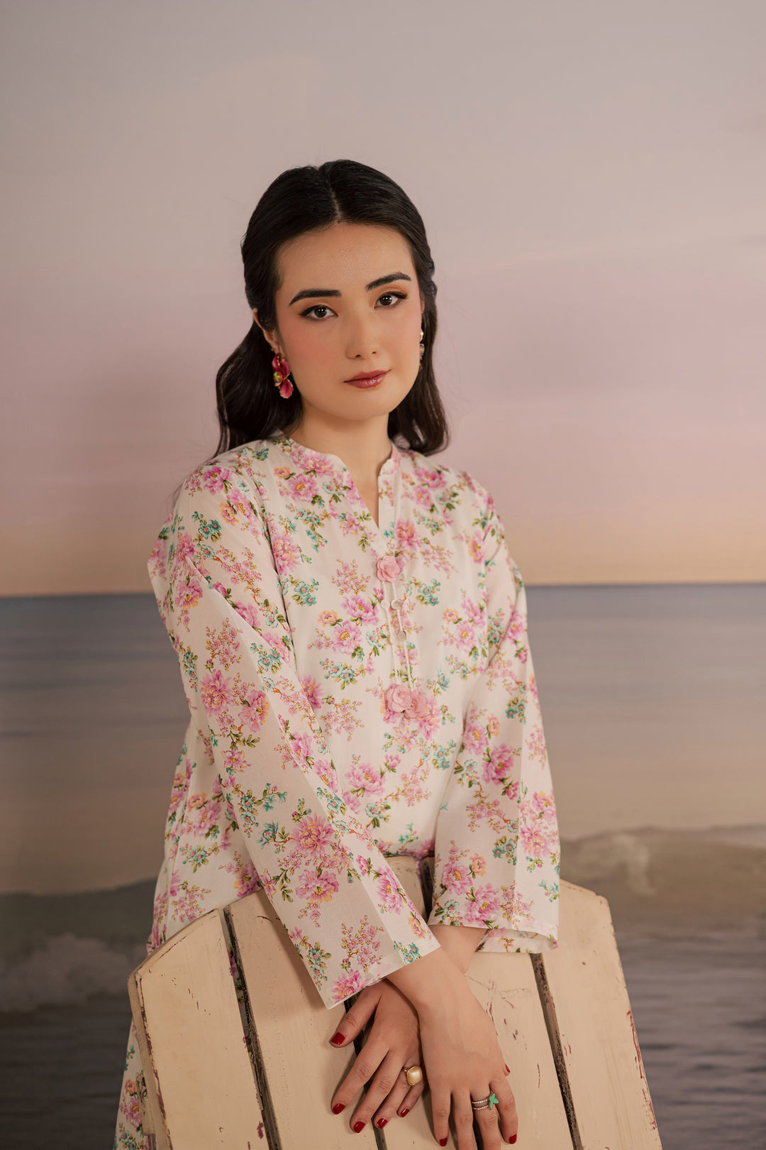  White Hawk 2Pc - Printed Lawn Dress BATIKSS26  BATIK   XS / Off White / Lawn-S / Off White / Lawn-M / Off White / Lawn-L / Off White / Lawn-XL / Off White / Lawn