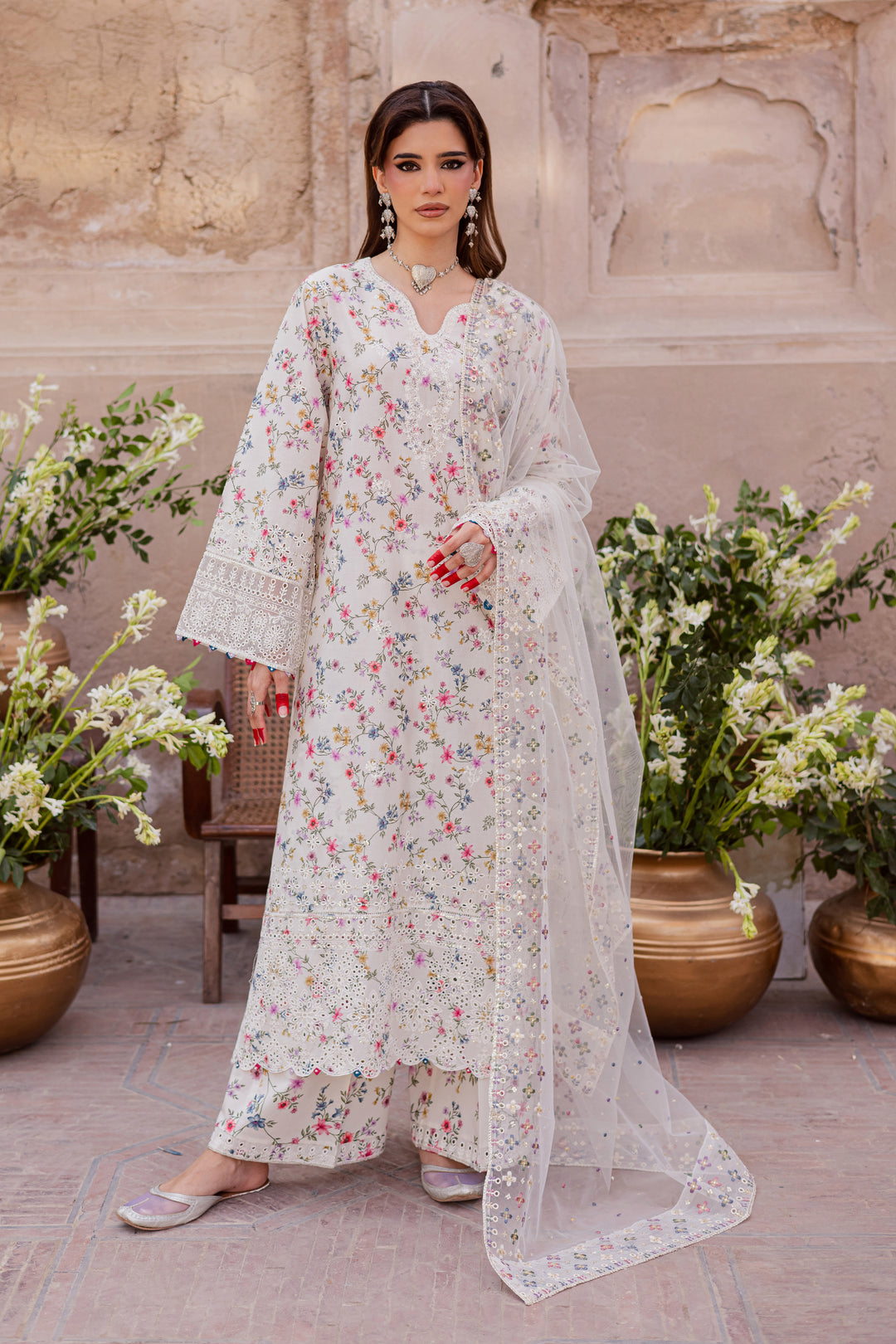  Wisteria 3Pc - Festive Eid Prints BATIKEID2026  BATIK   XS / Off White / Lawn-S / Off White / Lawn-M / Off White / Lawn-L / Off White / Lawn-XL / Off White / Lawn