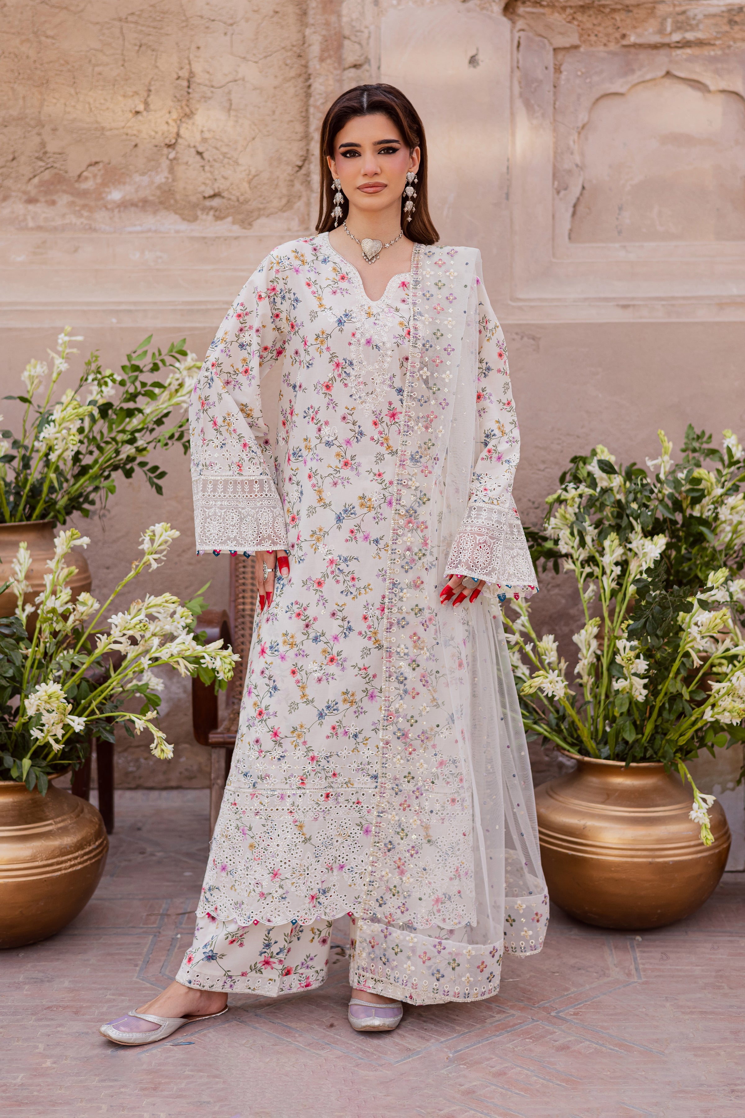  Wisteria 3Pc - Festive Eid Prints BATIKEID2026  BATIK   XS / Off White / Lawn-S / Off White / Lawn-M / Off White / Lawn-L / Off White / Lawn-XL / Off White / Lawn