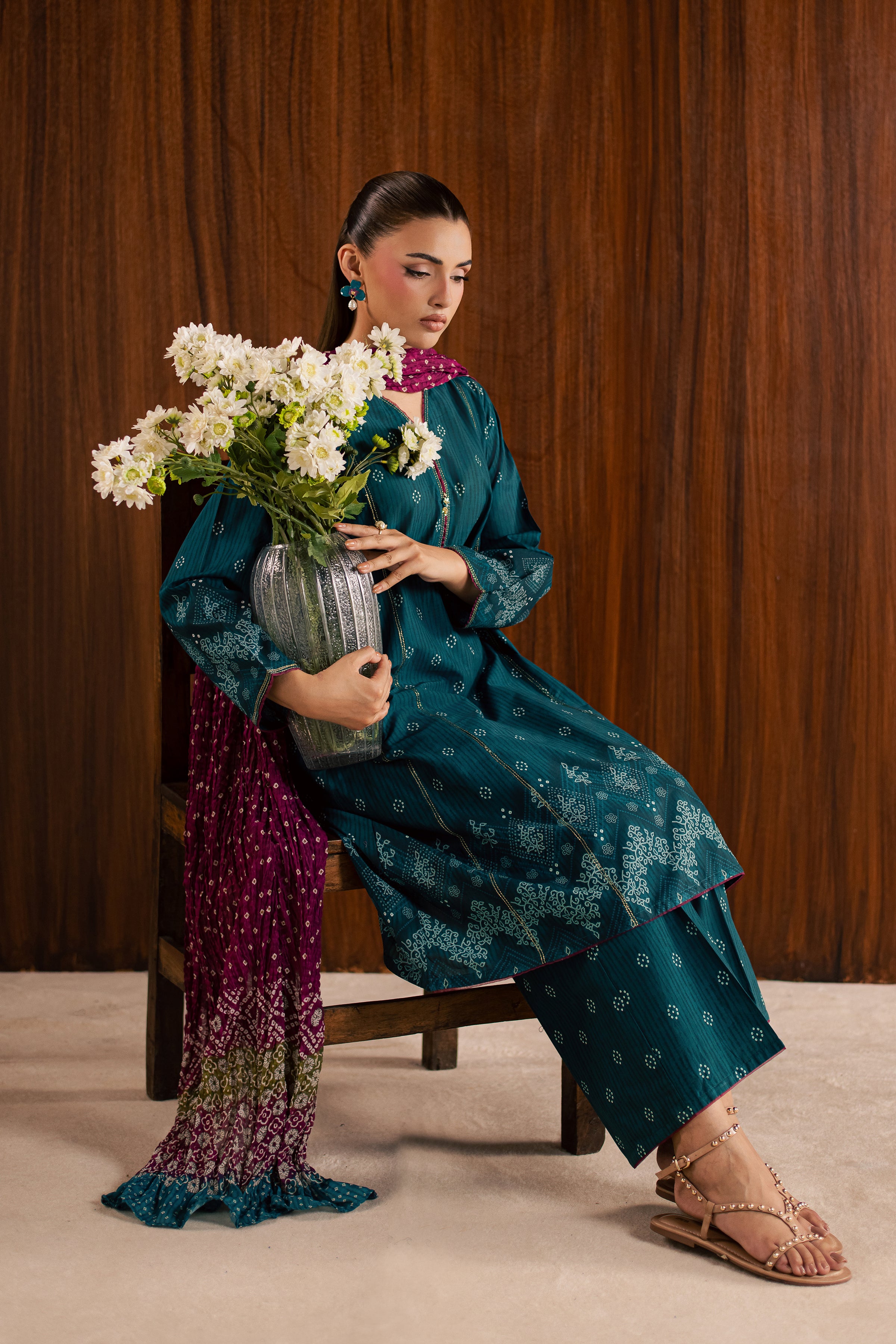  Wybe 3Pc - Printed Lawn Dress BATIKSS26  BATIK   XS / Teal / Lawn-S / Teal / Lawn-M / Teal / Lawn-L / Teal / Lawn-XL / Teal / Lawn