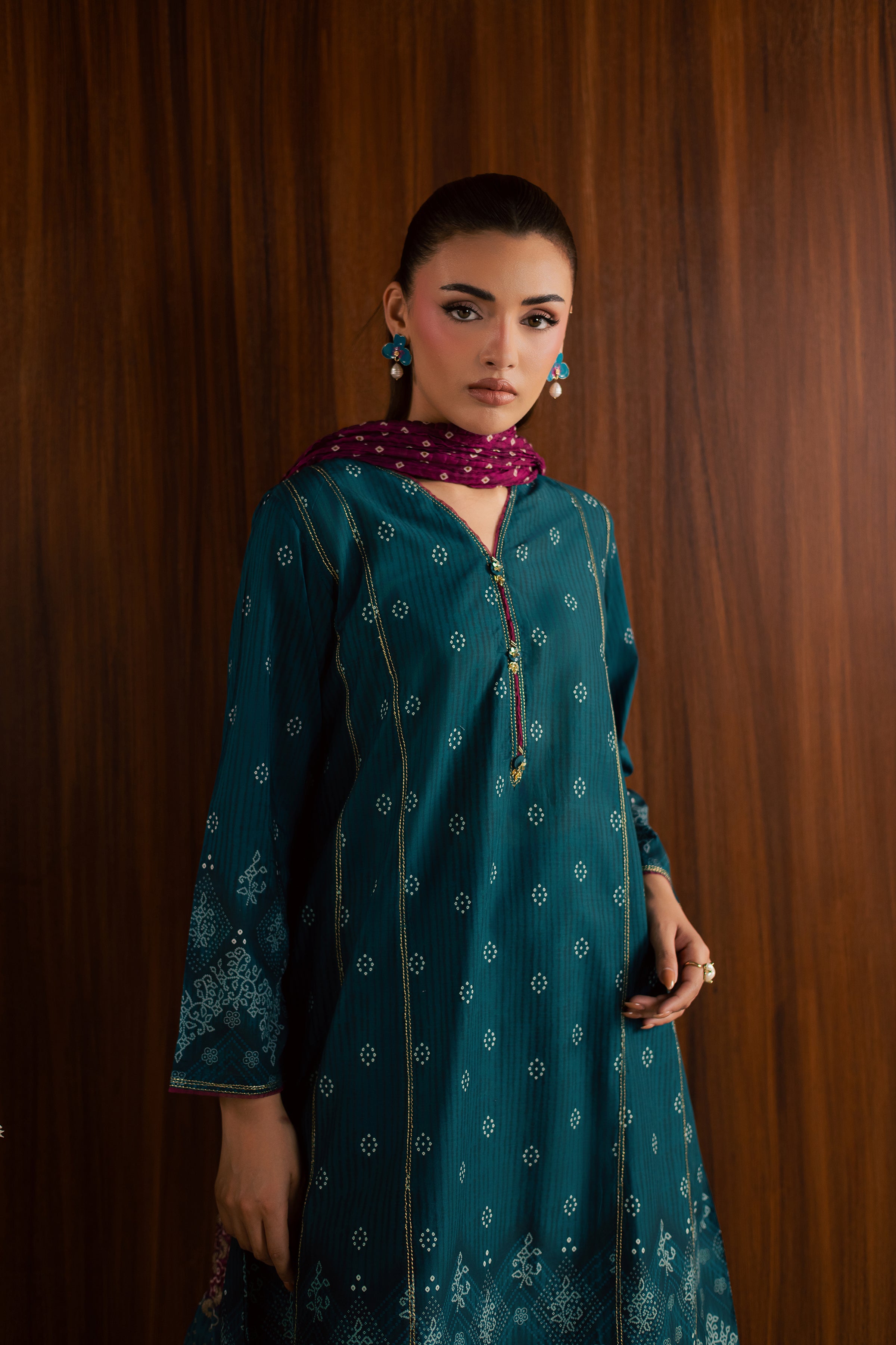  Wybe 3Pc - Printed Lawn Dress BATIKSS26  BATIK   XS / Teal / Lawn-S / Teal / Lawn-M / Teal / Lawn-L / Teal / Lawn-XL / Teal / Lawn