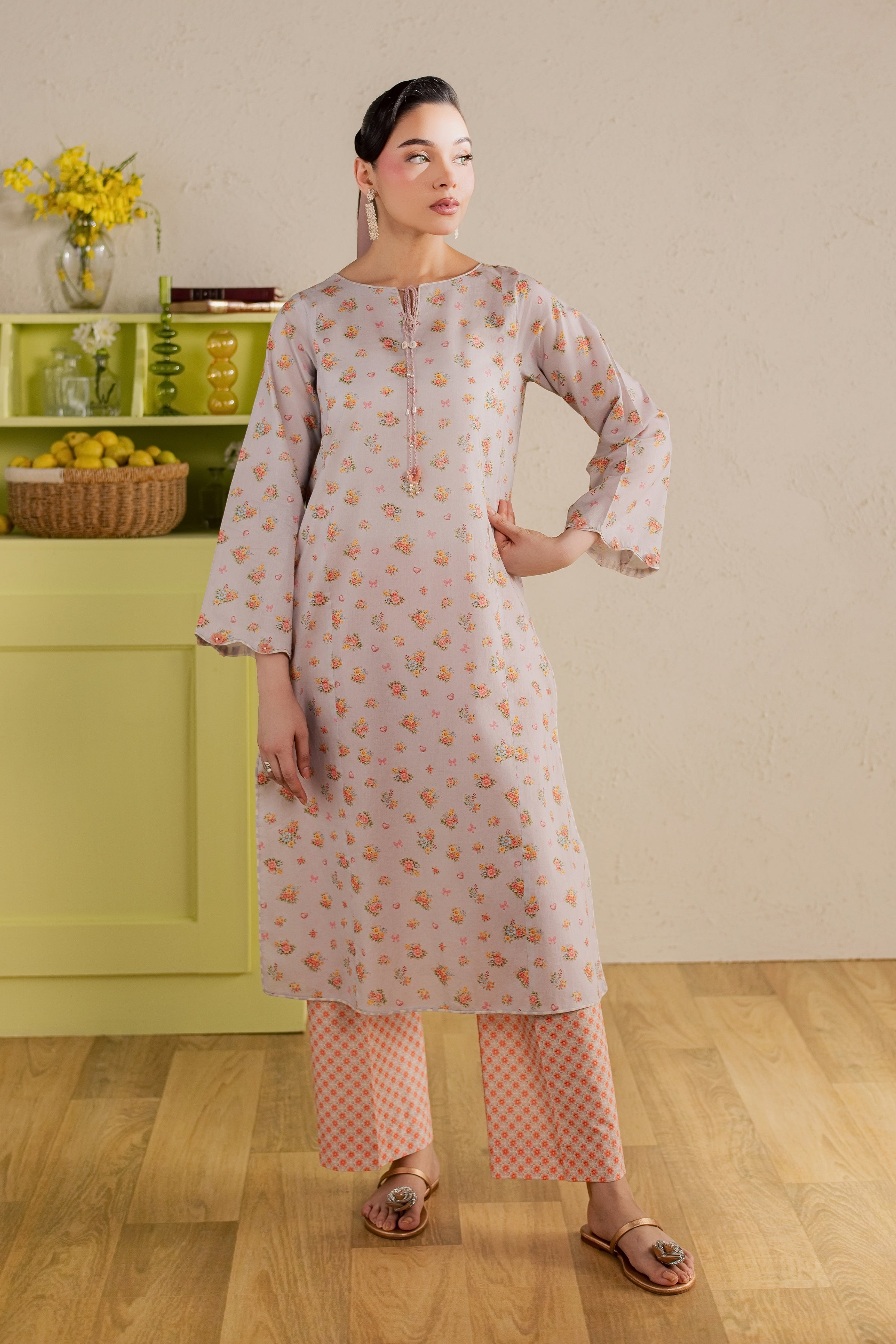  Yanny 2Pc - Printed Lawn Dress BATIKSS26  BATIK   XS / Lilac / Lawn-S / Lilac / Lawn-M / Lilac / Lawn-L / Lilac / Lawn-XL / Lilac / Lawn