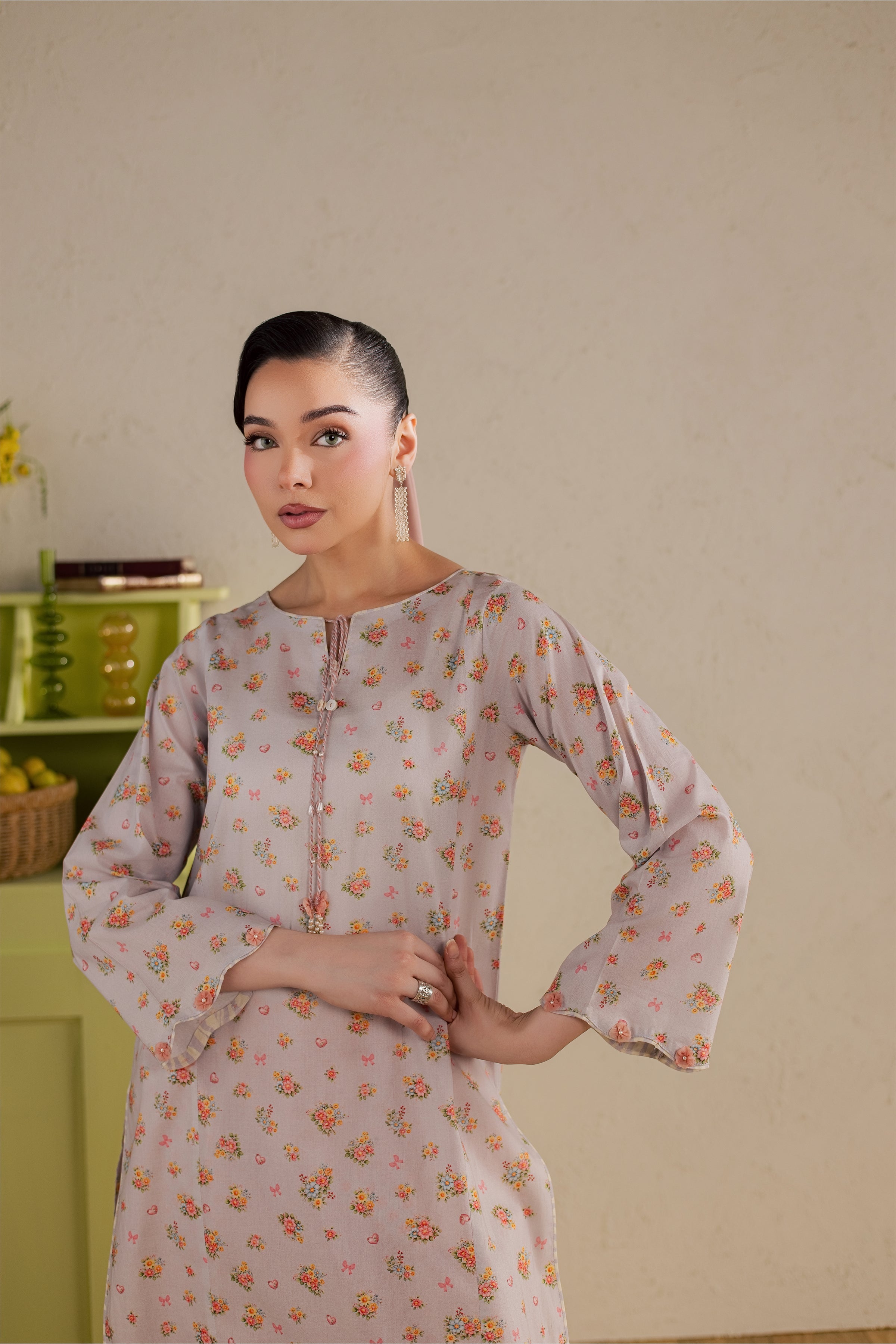  Yanny 2Pc - Printed Lawn Dress BATIKSS26  BATIK   XS / Lilac / Lawn-S / Lilac / Lawn-M / Lilac / Lawn-L / Lilac / Lawn-XL / Lilac / Lawn