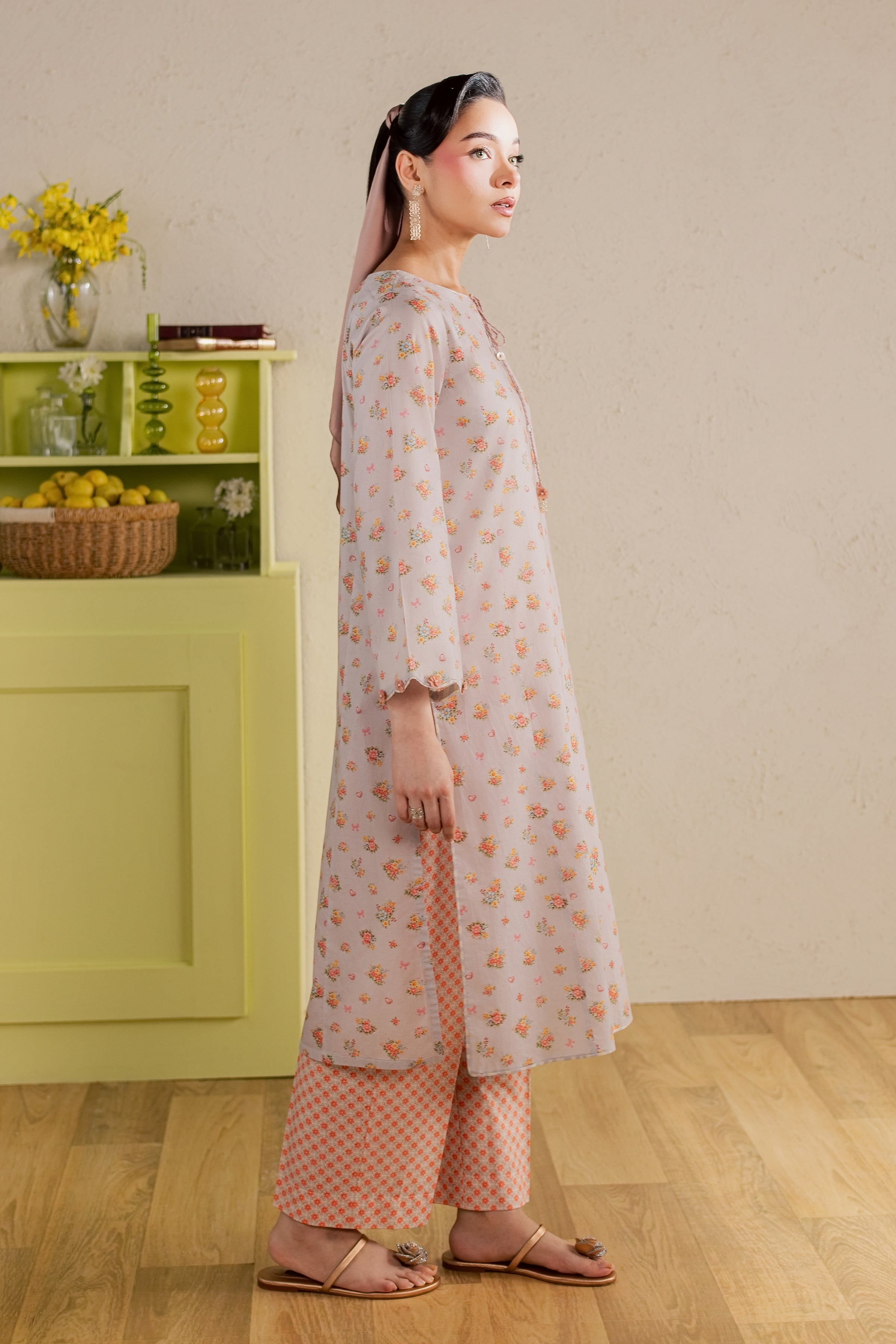 Yanny 2Pc - Printed Lawn Dress BATIKSS26  BATIK   XS / Lilac / Lawn-S / Lilac / Lawn-M / Lilac / Lawn-L / Lilac / Lawn-XL / Lilac / Lawn