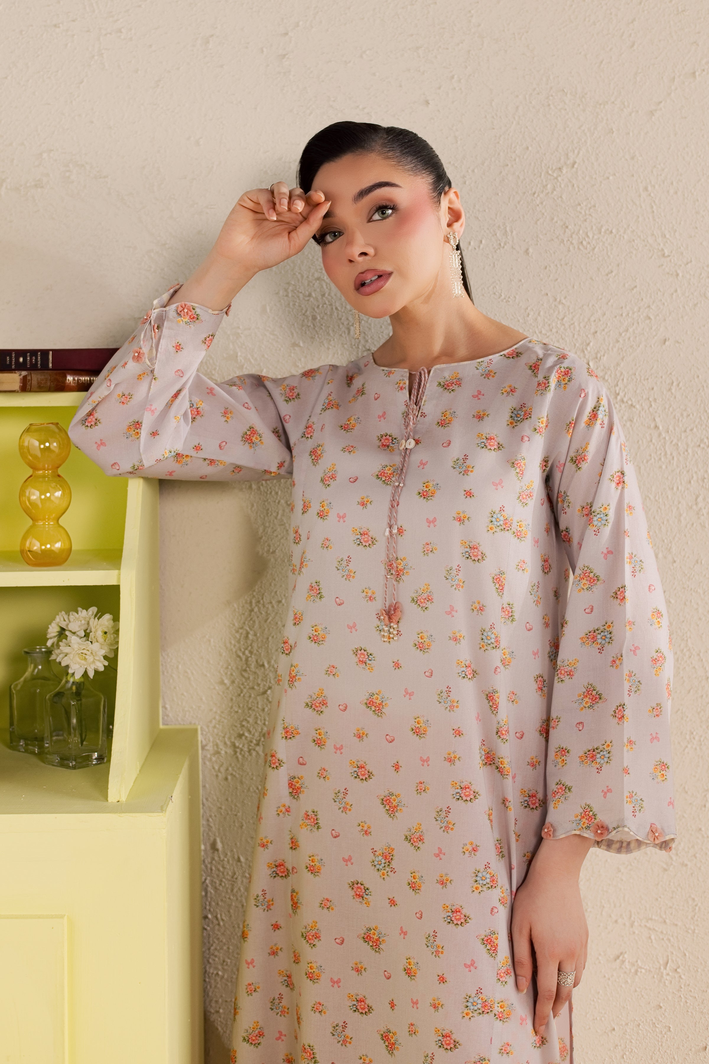  Yanny 2Pc - Printed Lawn Dress BATIKSS26  BATIK   XS / Lilac / Lawn-S / Lilac / Lawn-M / Lilac / Lawn-L / Lilac / Lawn-XL / Lilac / Lawn
