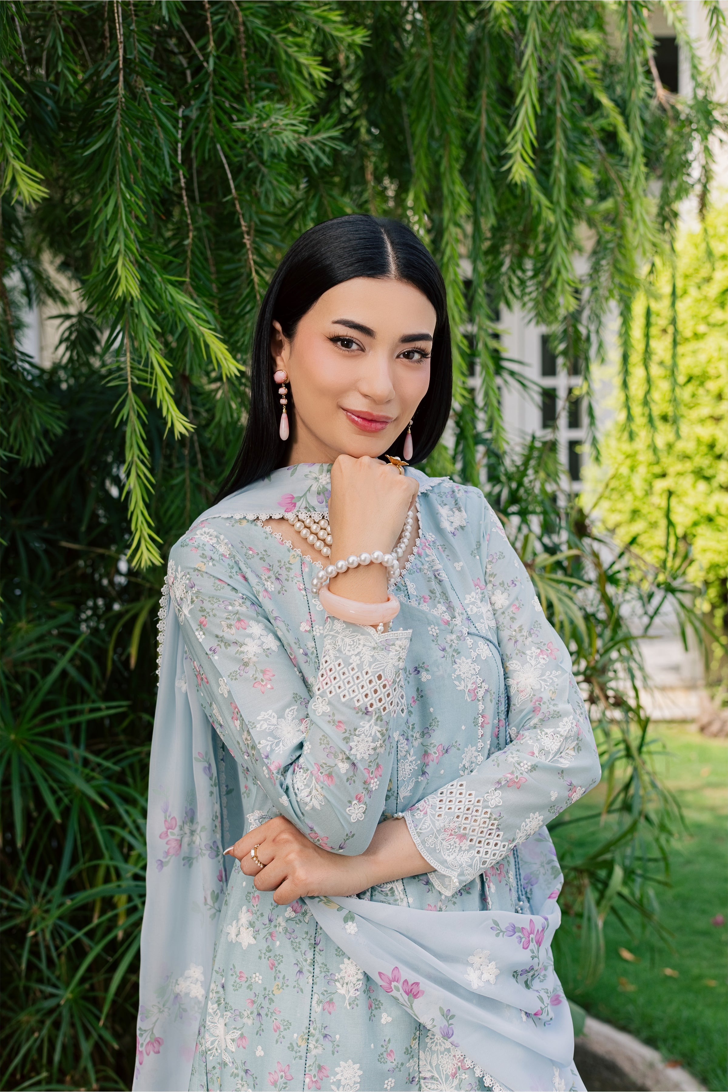  Yara 3Pc - Luxury Embroidered Lawn BATIKSS26  BATIK   XS / Sky Blue / Lawn-S / Sky Blue / Lawn-M / Sky Blue / Lawn-L / Sky Blue / Lawn-XL / Sky Blue / Lawn