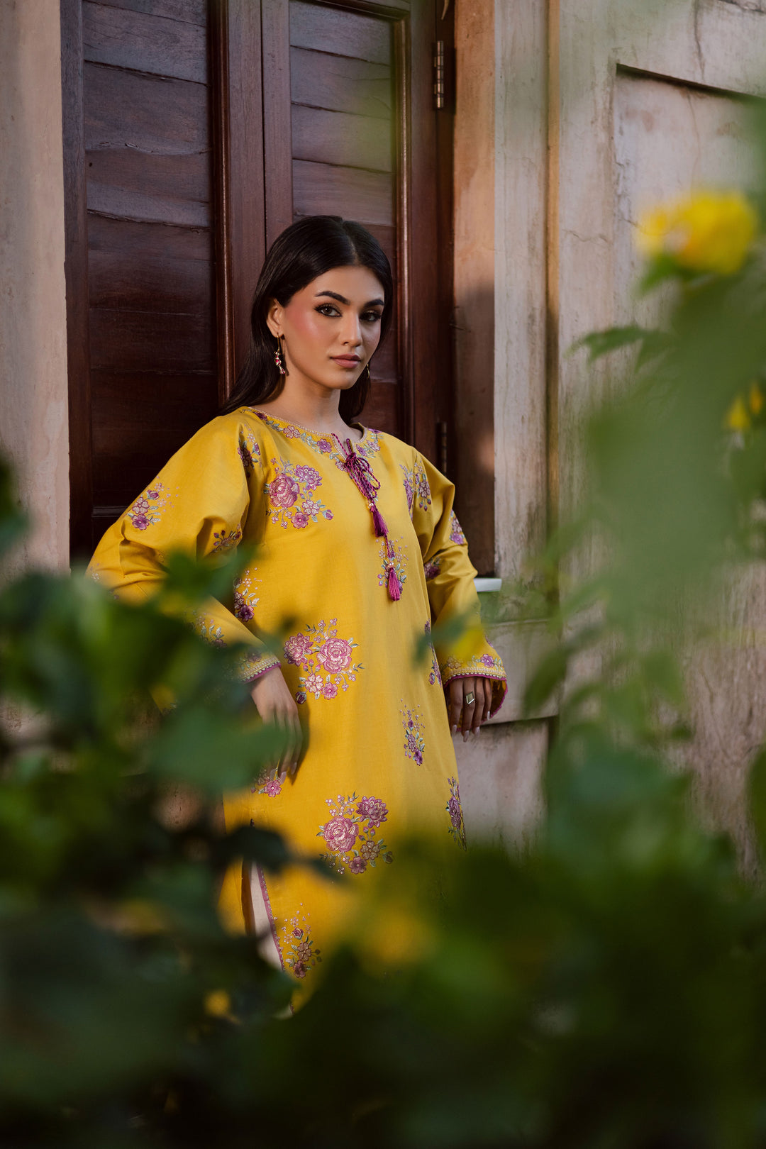  Yellow Anya 2Pc - Embroidered Khaddar Dress BATIK WINTER PRET 2025  BATIK   XS / Lemon / Khaddar-S / Lemon / Khaddar-M / Lemon / Khaddar-L / Lemon / Khaddar-XL / Lemon / Khaddar