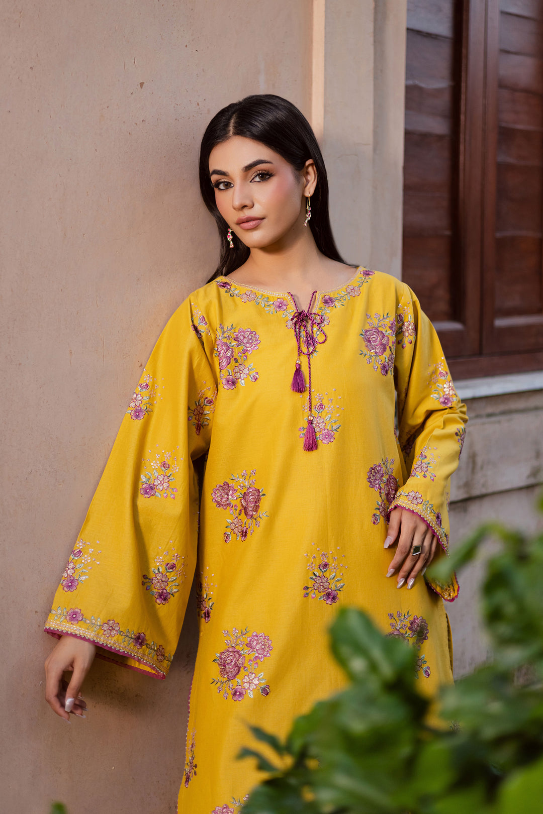  Yellow Anya 2Pc - Embroidered Khaddar Dress BATIK WINTER PRET 2025  BATIK   XS / Lemon / Khaddar-S / Lemon / Khaddar-M / Lemon / Khaddar-L / Lemon / Khaddar-XL / Lemon / Khaddar