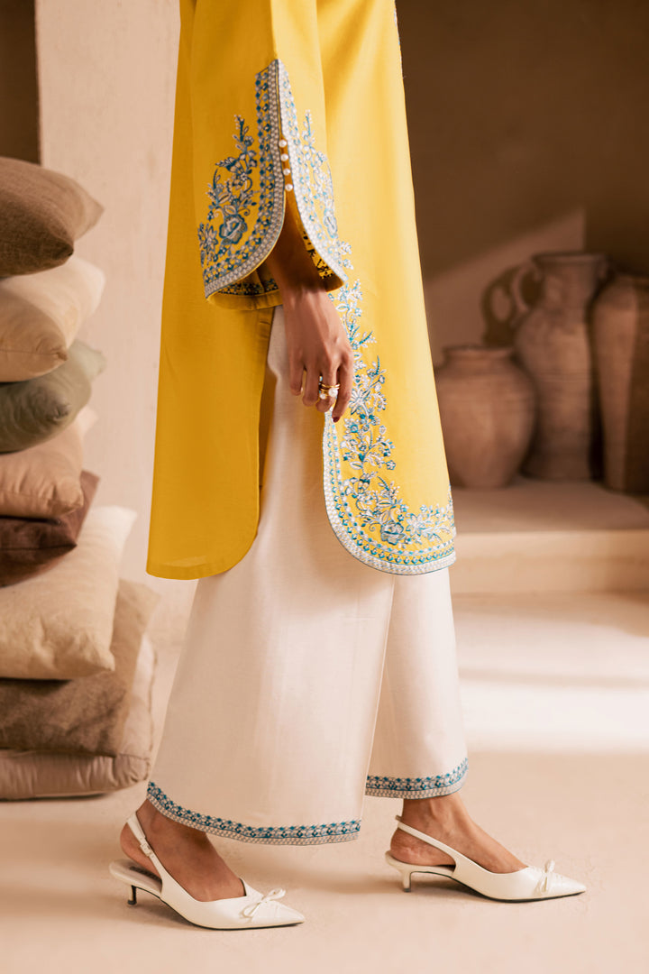  Yellow April 2Pc - Embroidered Khaddar Dress BATIK WINTER PRET 2025  BATIK   XS / Lemon Yellow / Khaddar-S / Lemon Yellow / Khaddar-M / Lemon Yellow / Khaddar-L / Lemon Yellow / Khaddar-XL / Lemon Yellow / Khaddar