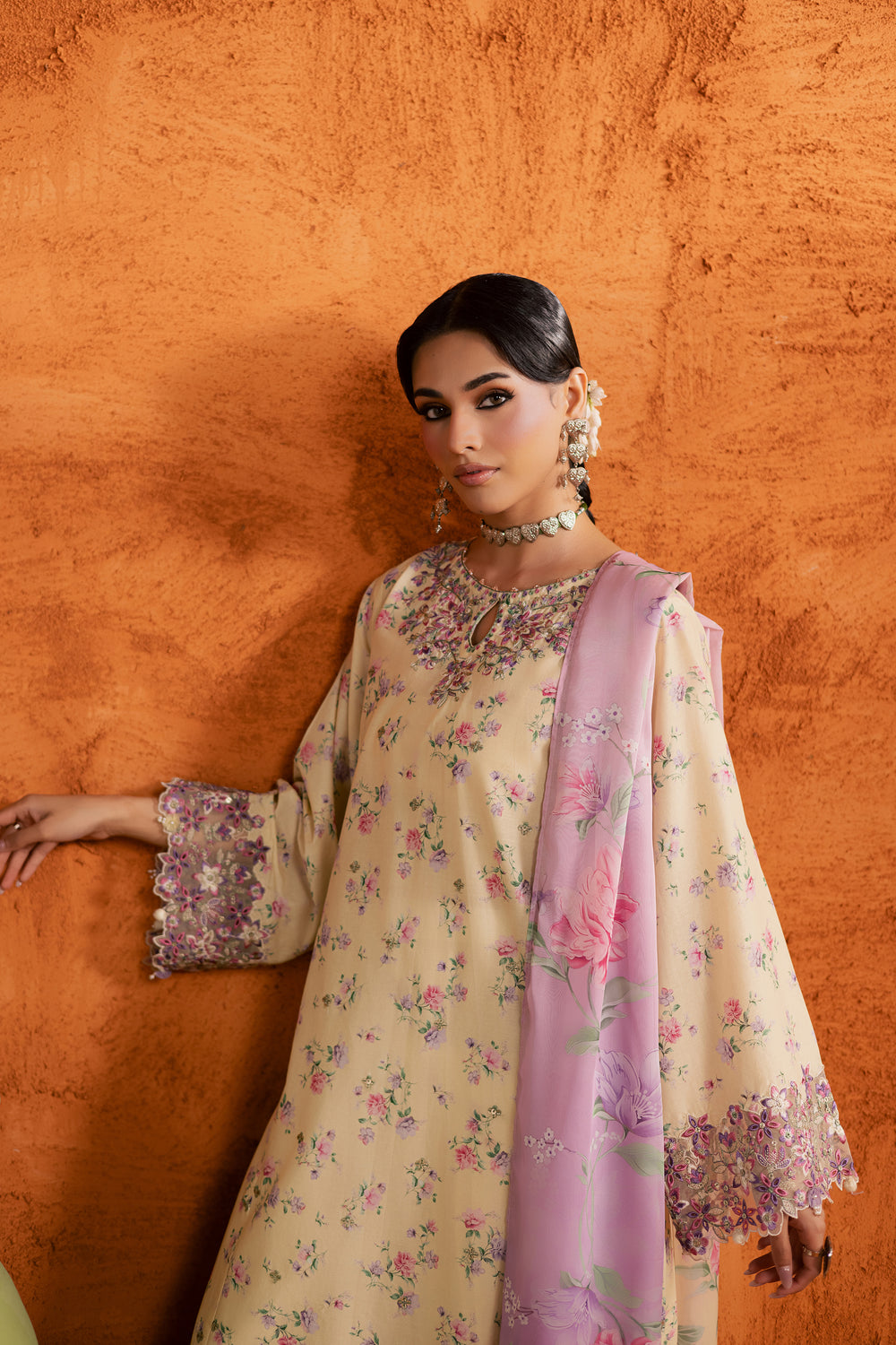  Yellow Lamia 3Pc - Printed Lawn Dress BATIKEID2026  BATIK   XS / Yellow / Lawn-S / Yellow / Lawn-M / Yellow / Lawn-L / Yellow / Lawn-XL / Yellow / Lawn