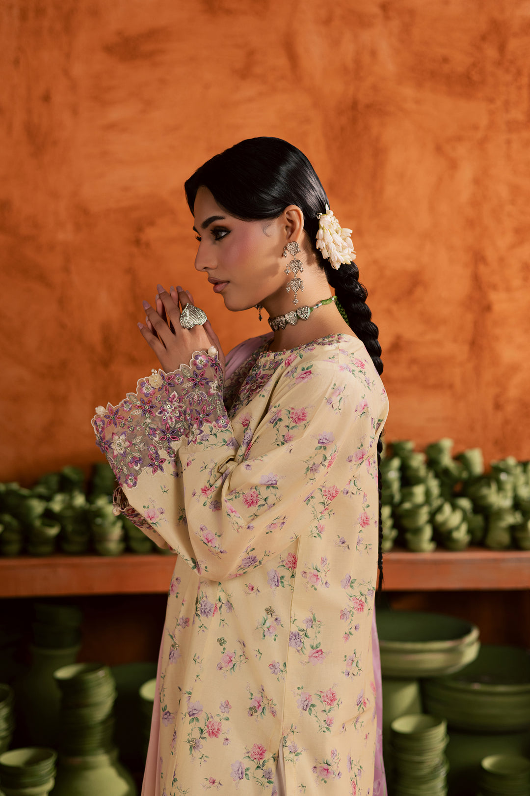  Yellow Lamia 3Pc - Printed Lawn Dress BATIKEID2026  BATIK   XS / Yellow / Lawn-S / Yellow / Lawn-M / Yellow / Lawn-L / Yellow / Lawn-XL / Yellow / Lawn