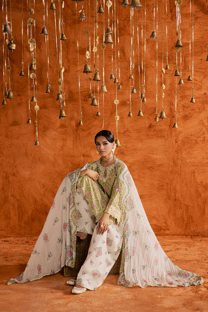  Yellow Minsa 3pc - Printed Lawn Dress BATIKEID2026  BATIK   XS / Yellow / Lawn-S / Yellow / Lawn-M / Yellow / Lawn-L / Yellow / Lawn-XL / Yellow / Lawn