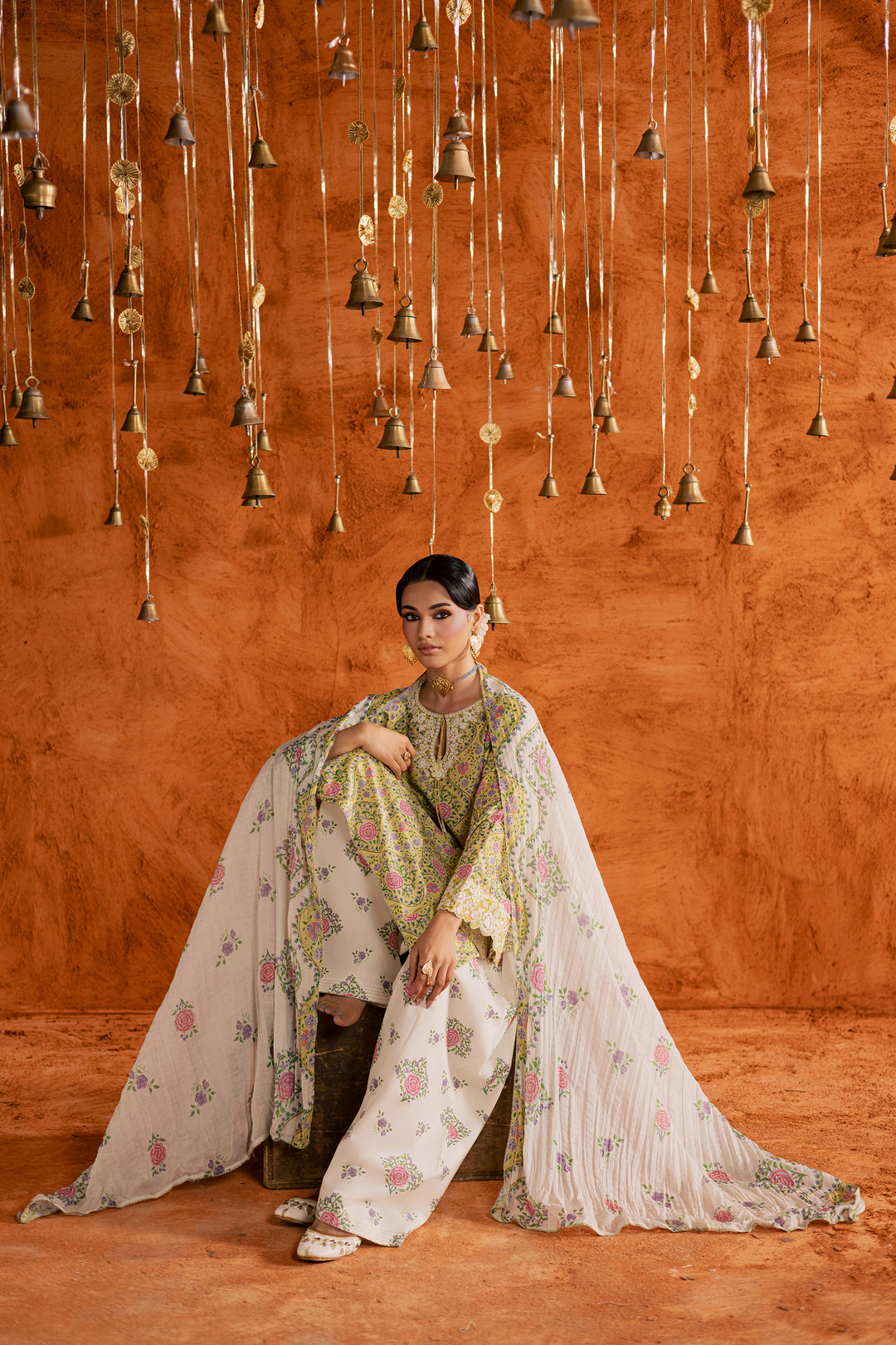 Yellow Minsa 3pc - Printed Lawn Dress BATIKEID2026  BATIK   XS / Yellow / Lawn-S / Yellow / Lawn-M / Yellow / Lawn-L / Yellow / Lawn-XL / Yellow / Lawn