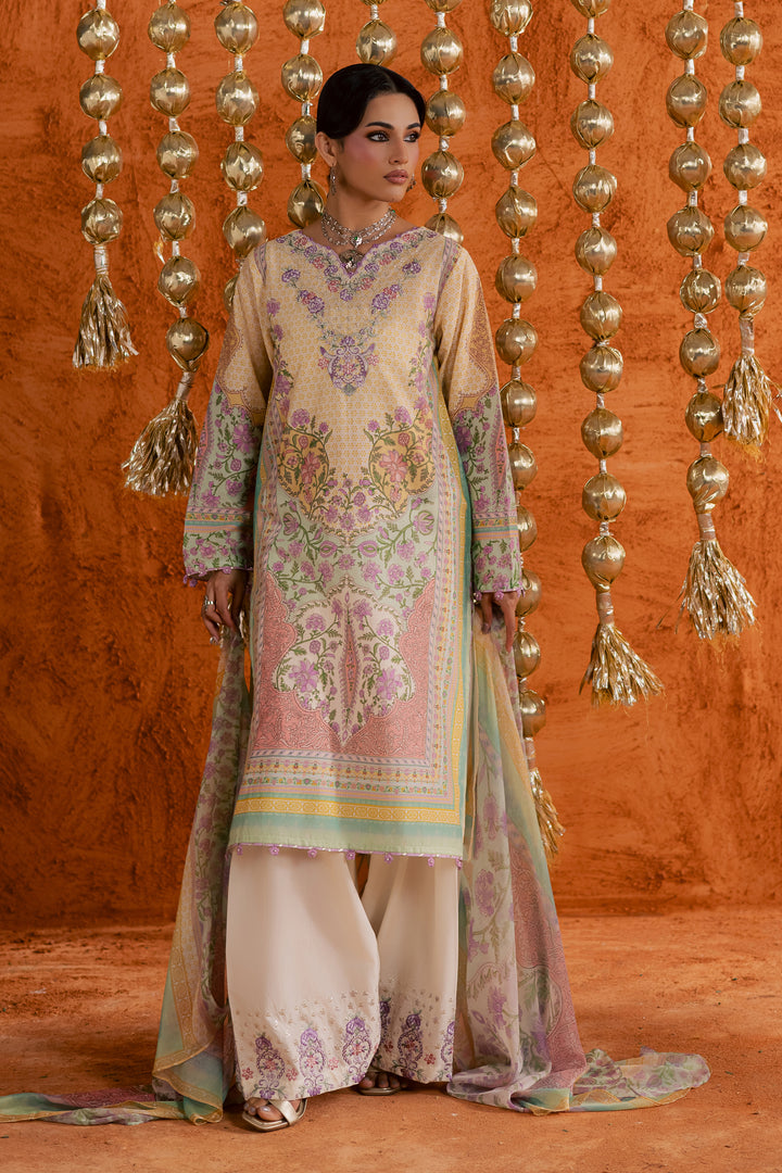  Yellow Tofu 3Pc - Printed Lawn Dress BATIKEID2026  BATIK   XS / Pastel Yellow / Lawn-S / Pastel Yellow / Lawn-M / Pastel Yellow / Lawn-L / Pastel Yellow / Lawn-XL / Pastel Yellow / Lawn