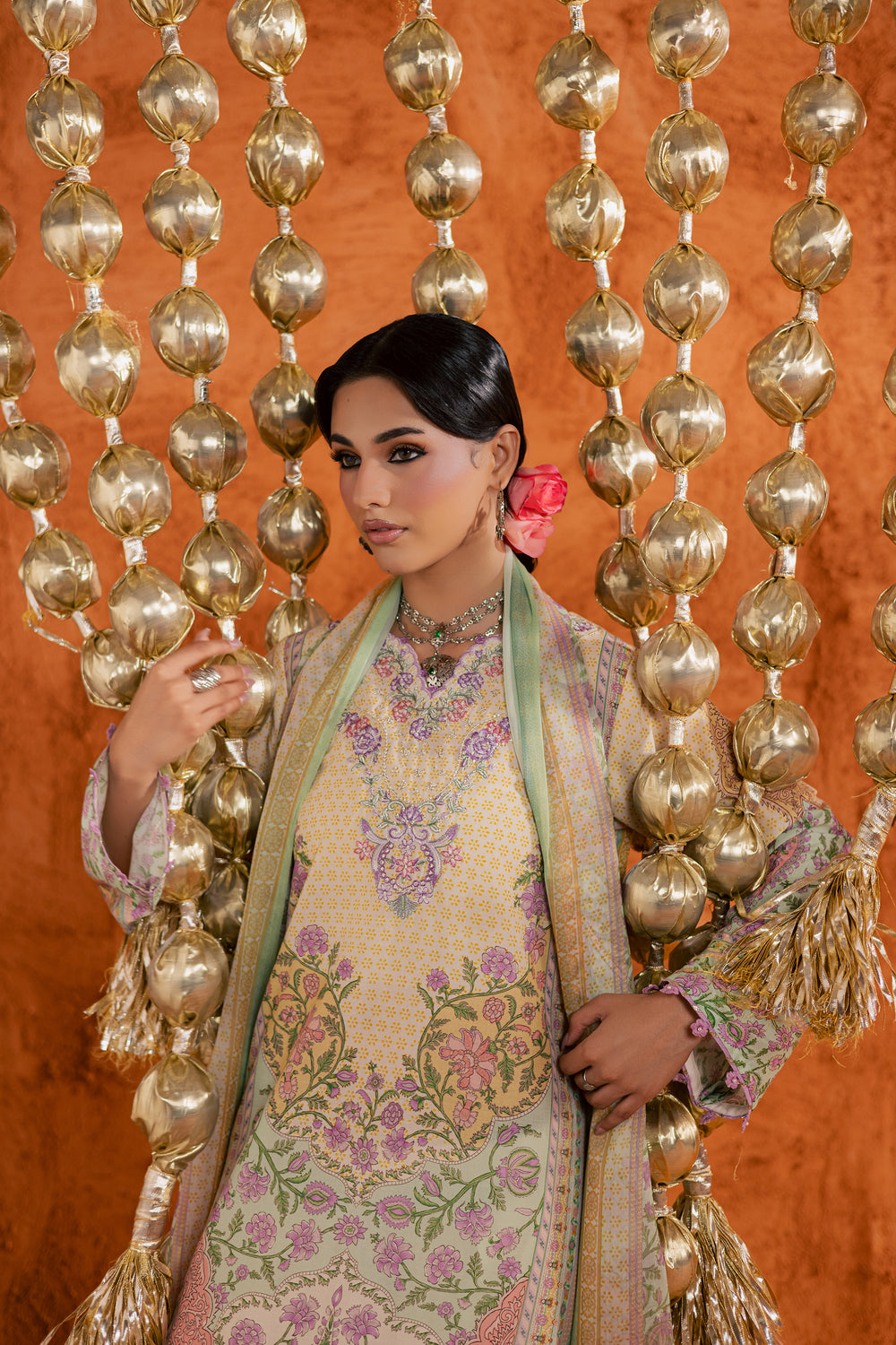  Yellow Tofu 3Pc - Printed Lawn Dress BATIKEID2026  BATIK   XS / Pastel Yellow / Lawn-S / Pastel Yellow / Lawn-M / Pastel Yellow / Lawn-L / Pastel Yellow / Lawn-XL / Pastel Yellow / Lawn