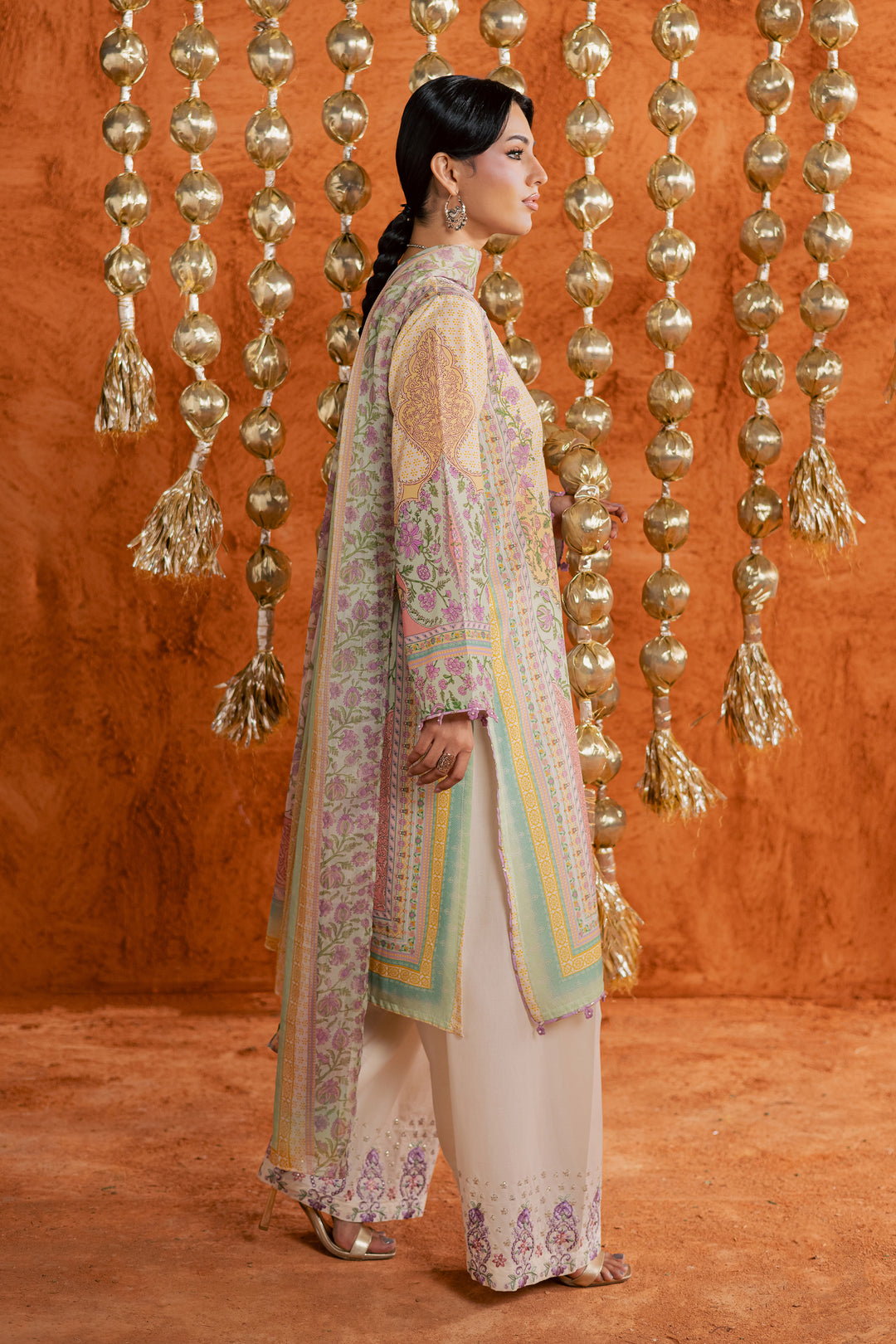 Yellow Tofu 3Pc - Printed Lawn Dress BATIKEID2026  BATIK   XS / Pastel Yellow / Lawn-S / Pastel Yellow / Lawn-M / Pastel Yellow / Lawn-L / Pastel Yellow / Lawn-XL / Pastel Yellow / Lawn
