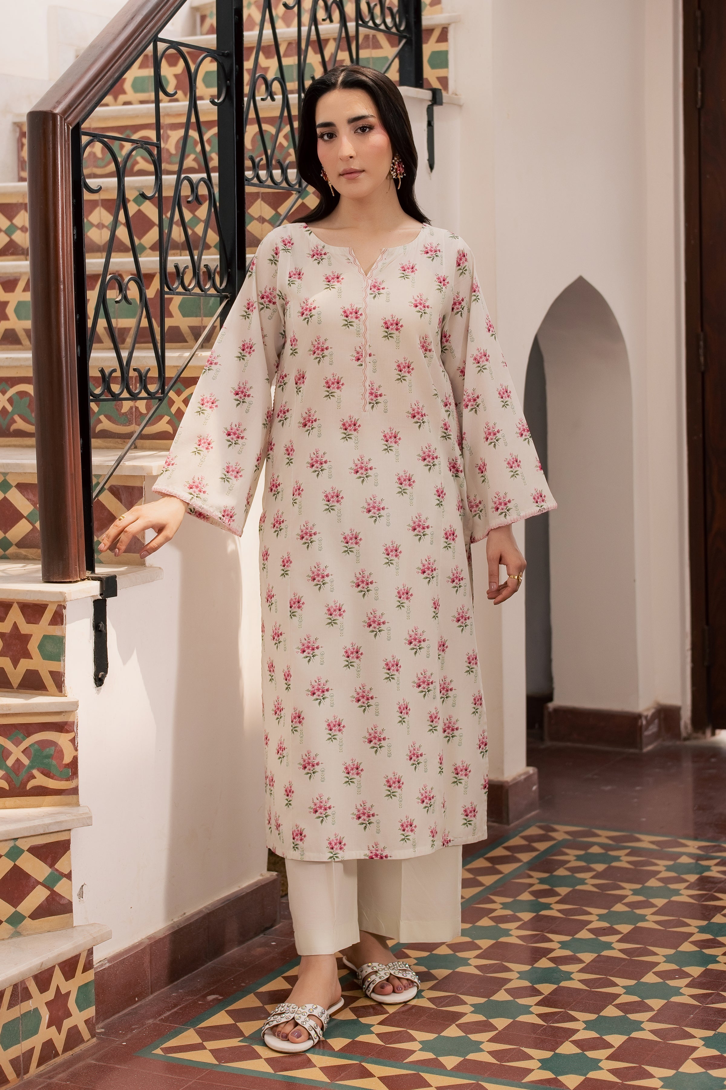  Yugioh 2Pc - Printed Lawn Dress BATIKSS26  BATIK   XS / Off White / Lawn-S / Off White / Lawn-M / Off White / Lawn-L / Off White / Lawn-XL / Off White / Lawn