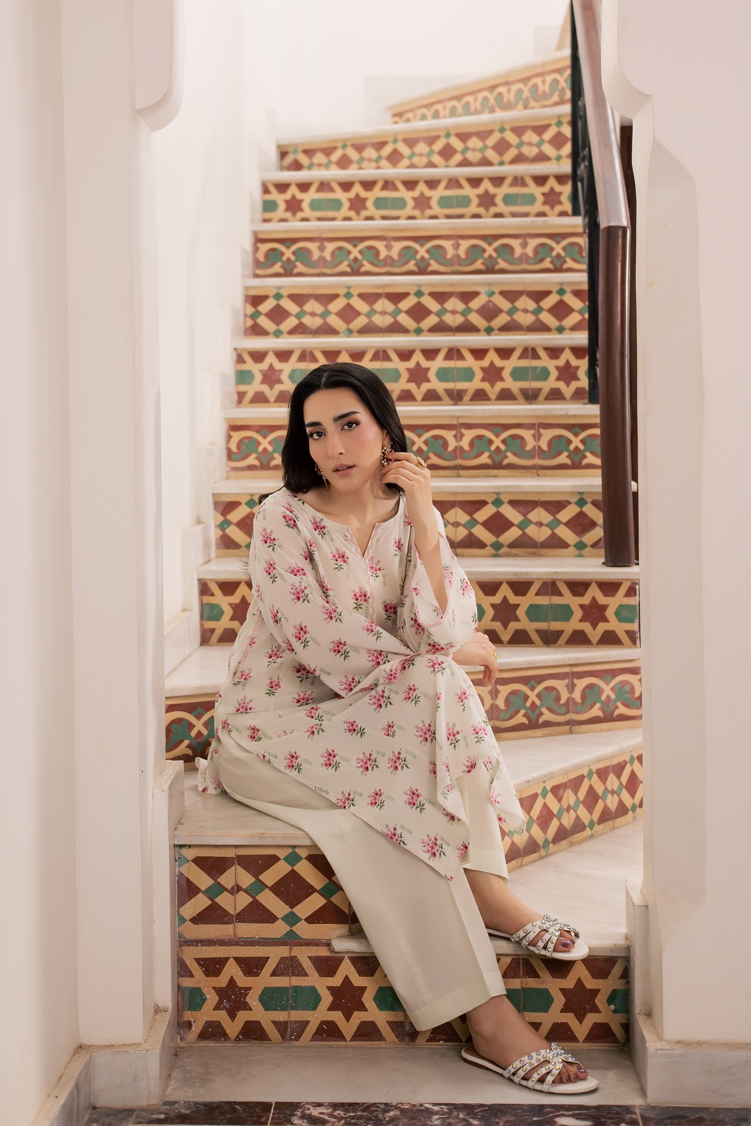  Yugioh 2Pc - Printed Lawn Dress BATIKSS26  BATIK   XS / Off White / Lawn-S / Off White / Lawn-M / Off White / Lawn-L / Off White / Lawn-XL / Off White / Lawn